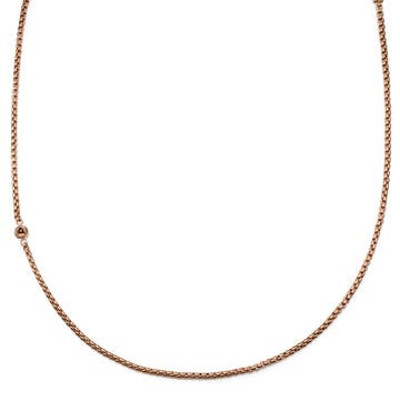 Rico Rose Gold-tone Box Chain Necklace