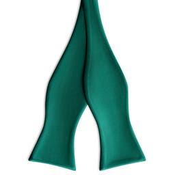 Emerald Green Self-Tie Satin Bow Tie