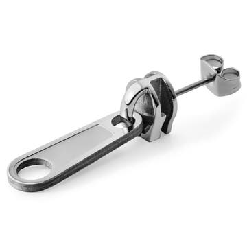 Floyd Steel Zipper Stud Earring Floyd Steel Zipper Stud Earring