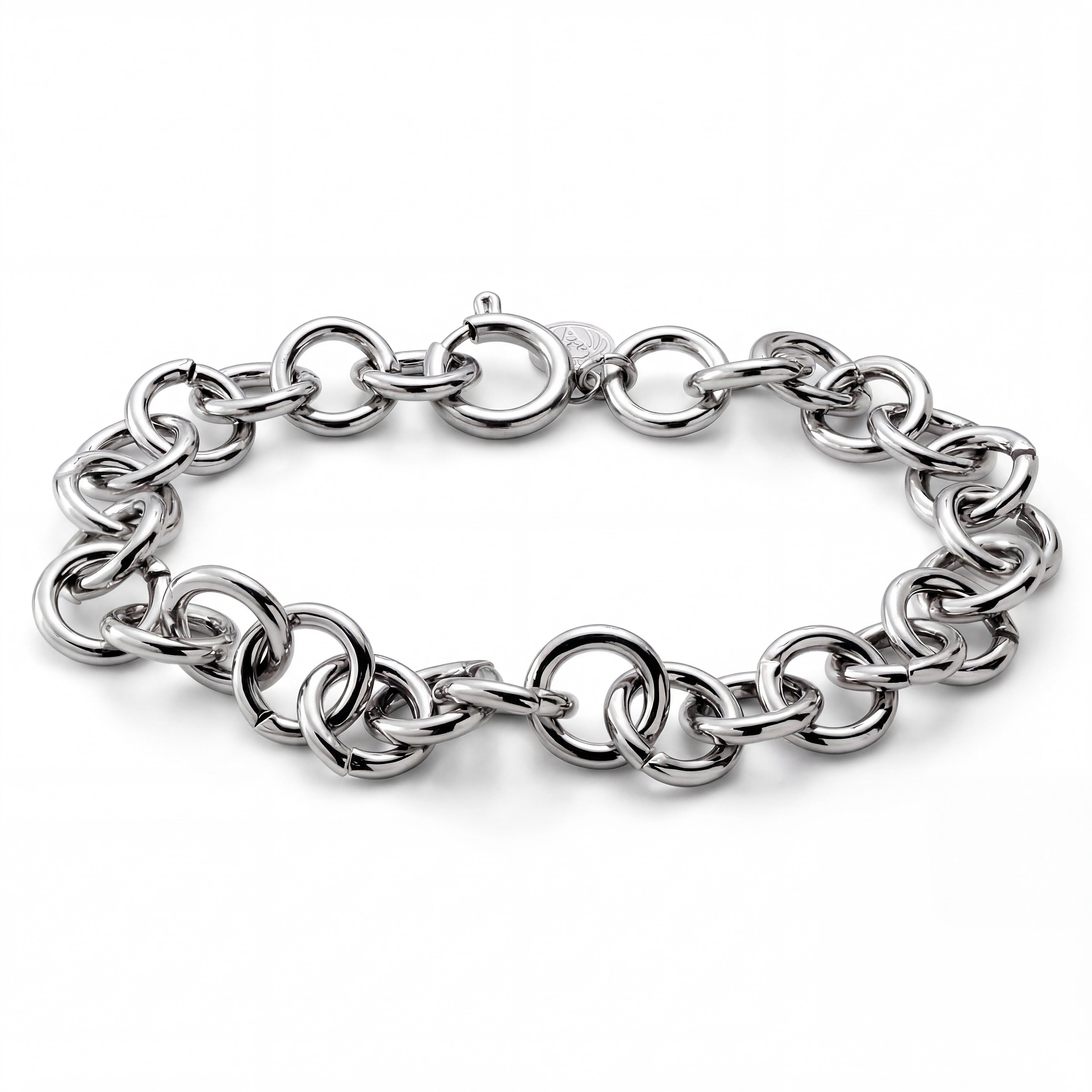 New Classics | 10mm Silver-Tone Stainless Steel Chunky Bracelet New Classics | 10mm Silver-Tone Stainless Steel Chunky Bracelet