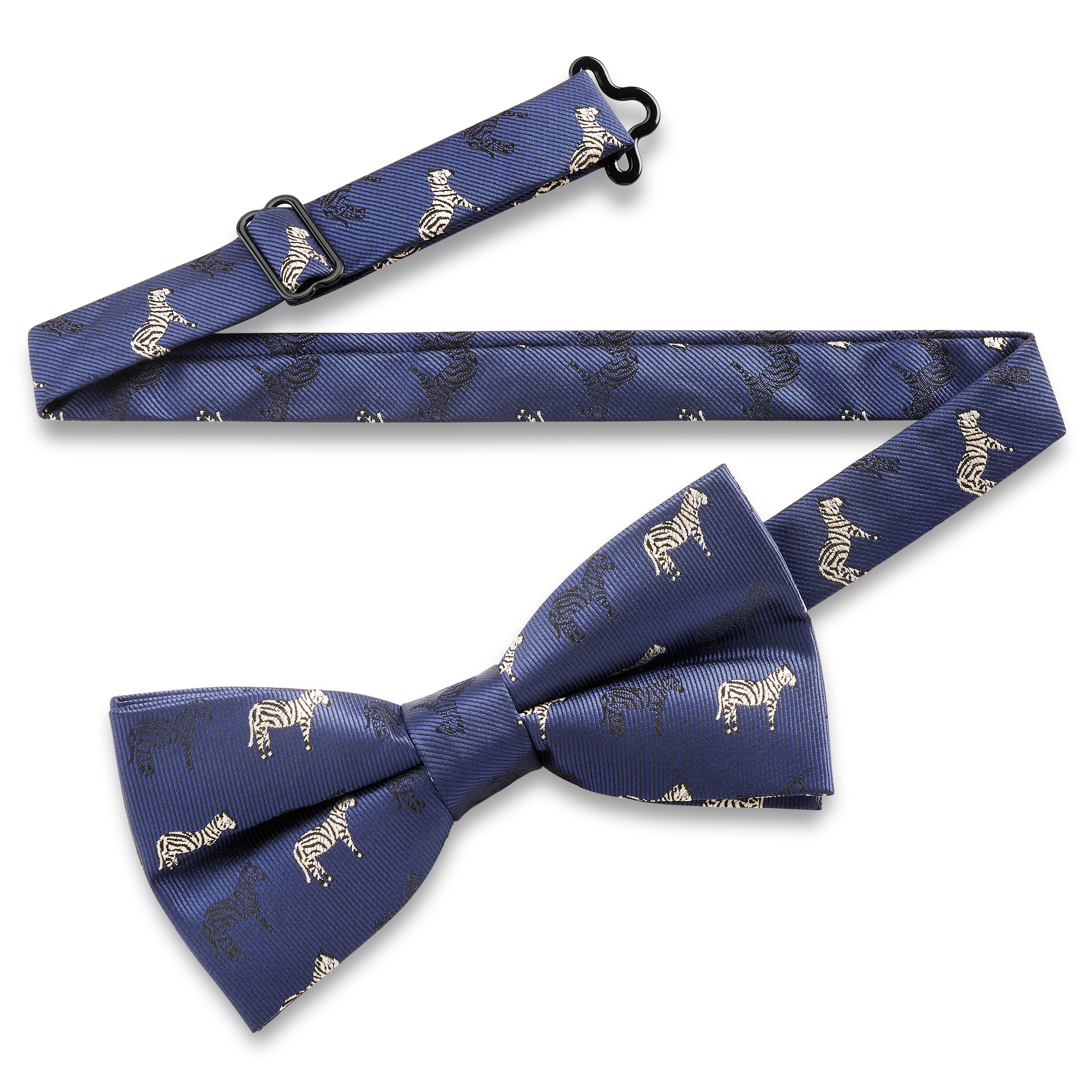 Zoikos | Laço Pré-atado Zebra Azul - 2