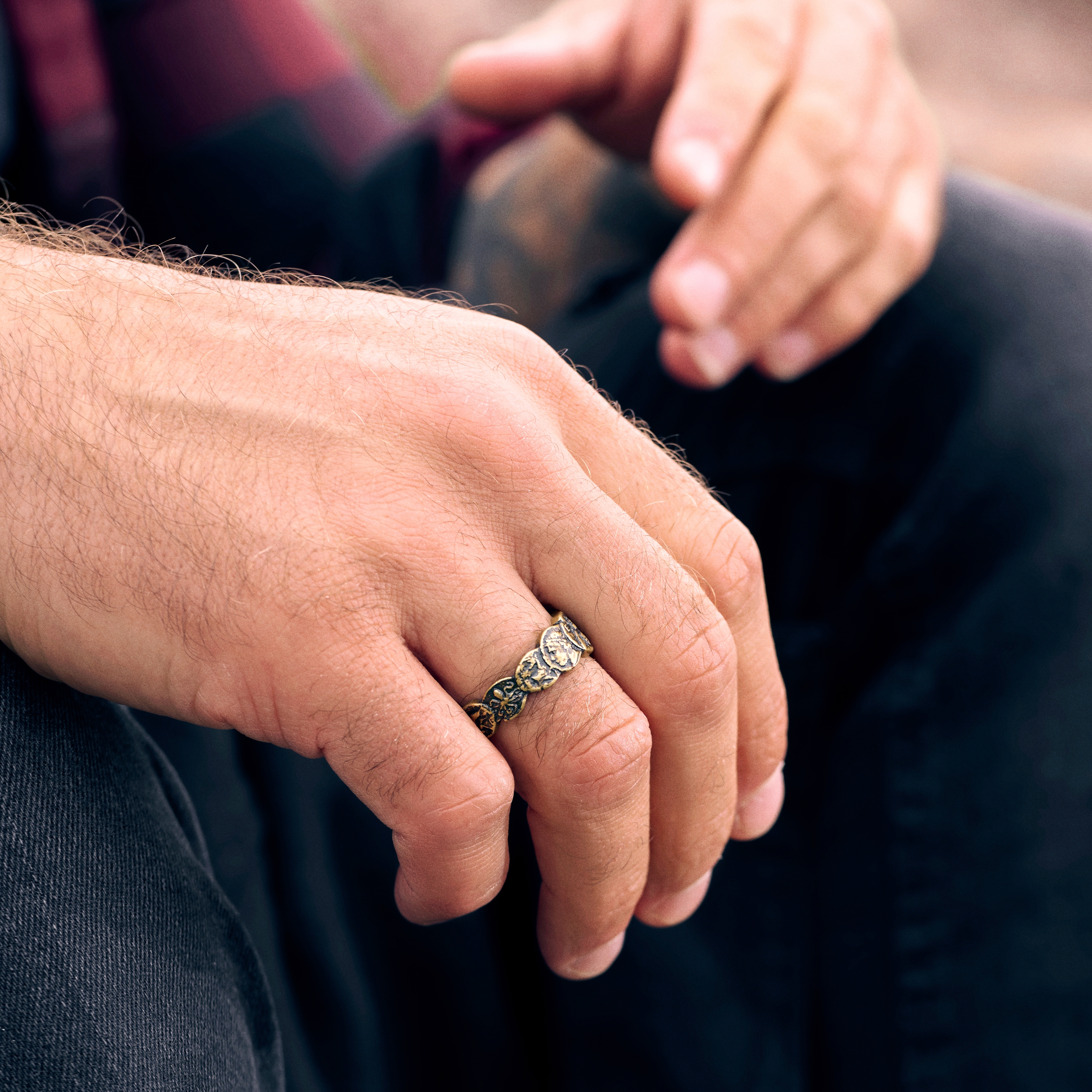 Obelius | Anillo de monedas en dorado vintage - 2