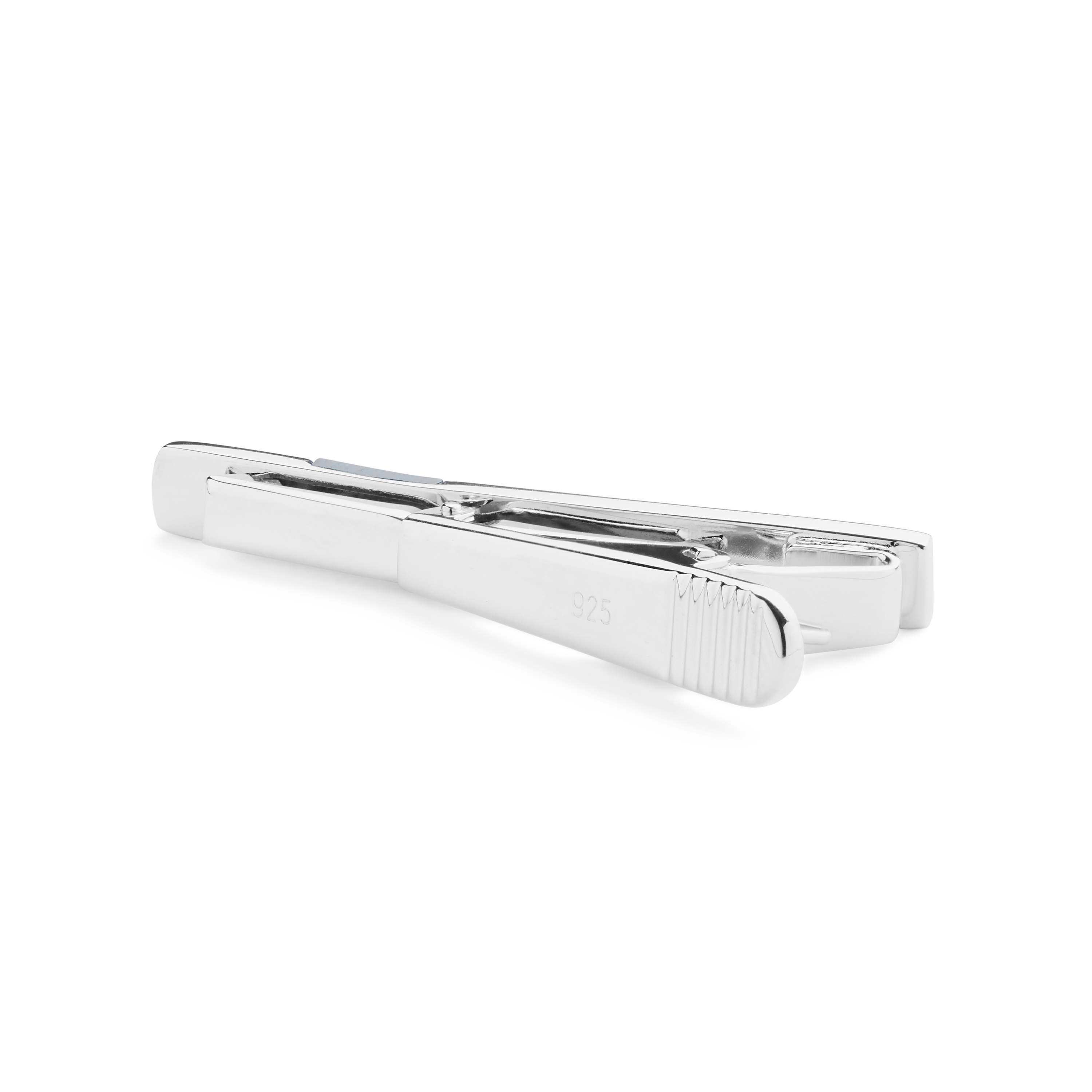 Blåt Tigerøje 925s Nils Kort Slipsenål - 2