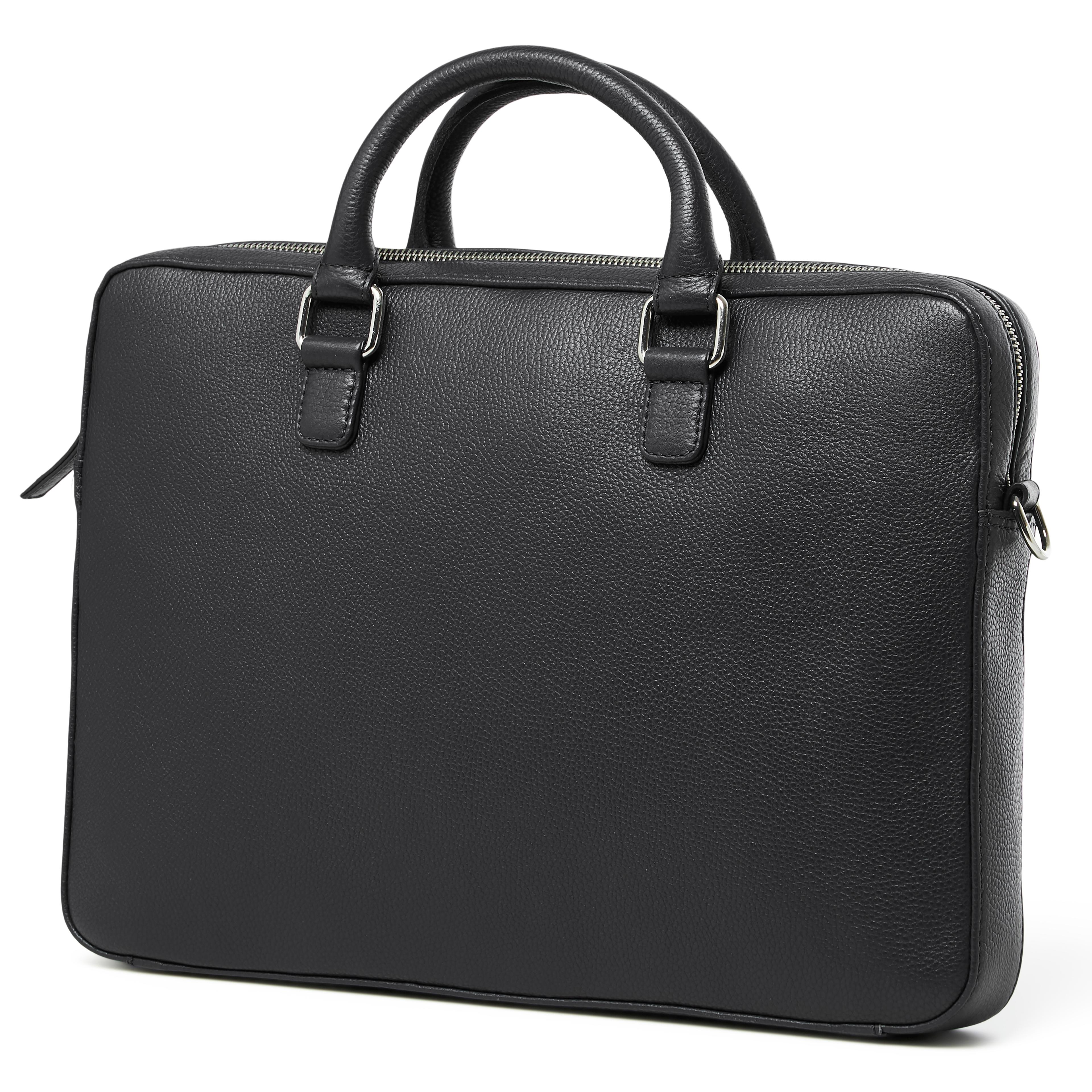 Vancouver | Black Leather Laptop Bag Vancouver | Black Leather Laptop Bag