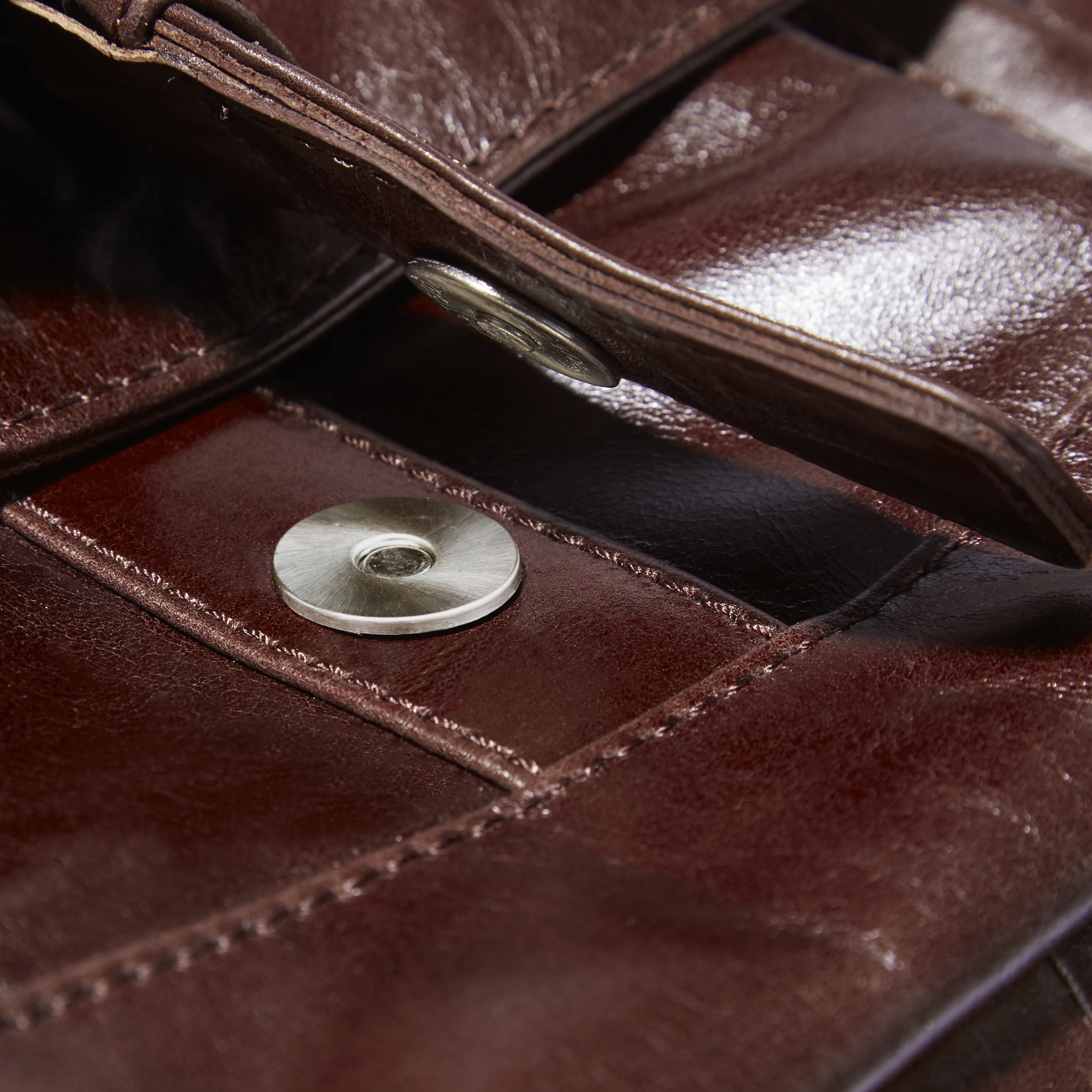 Brown Jasper Messenger Leather Bag - 14