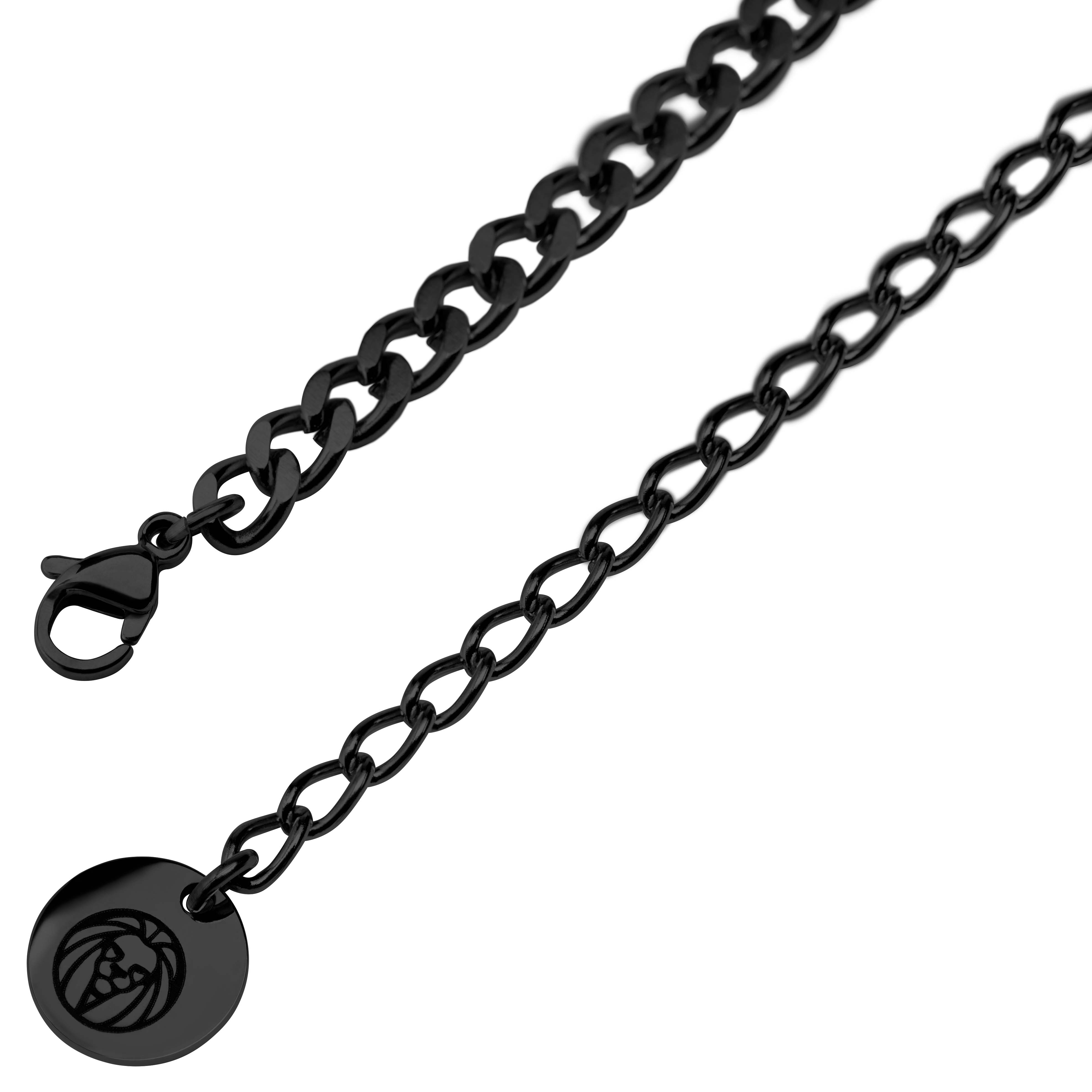 Collier noir avec pendentif Ankh - 10