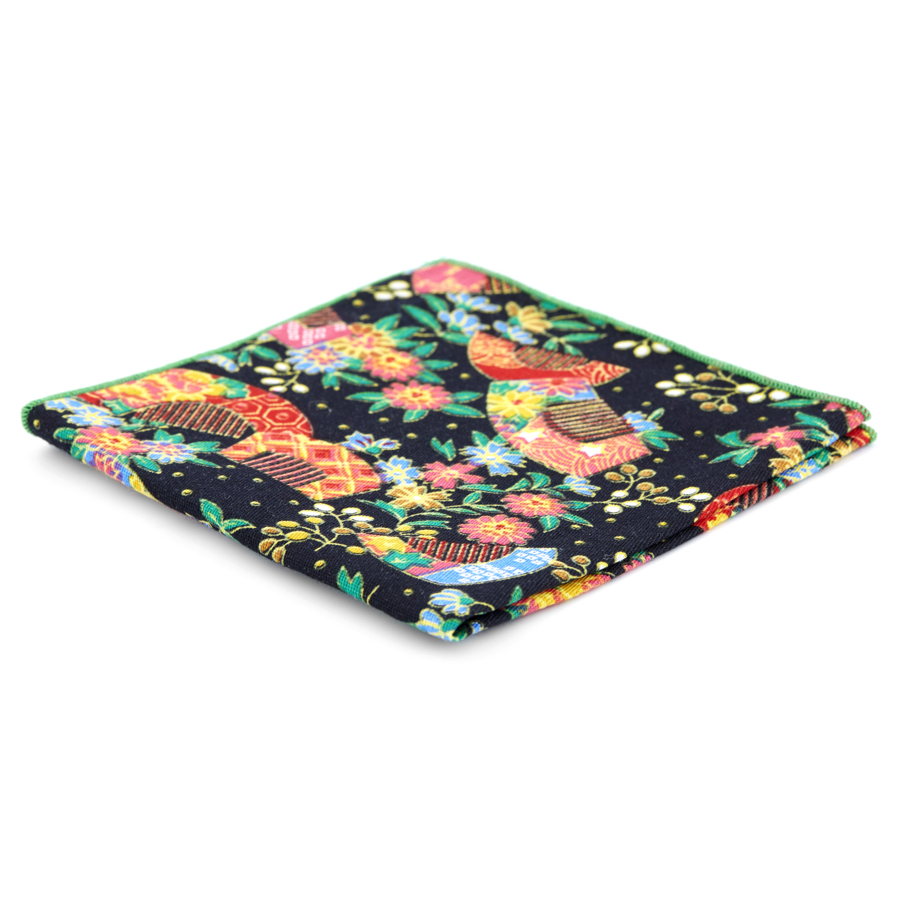 Poszetka w psychodeliczne wzory - 1