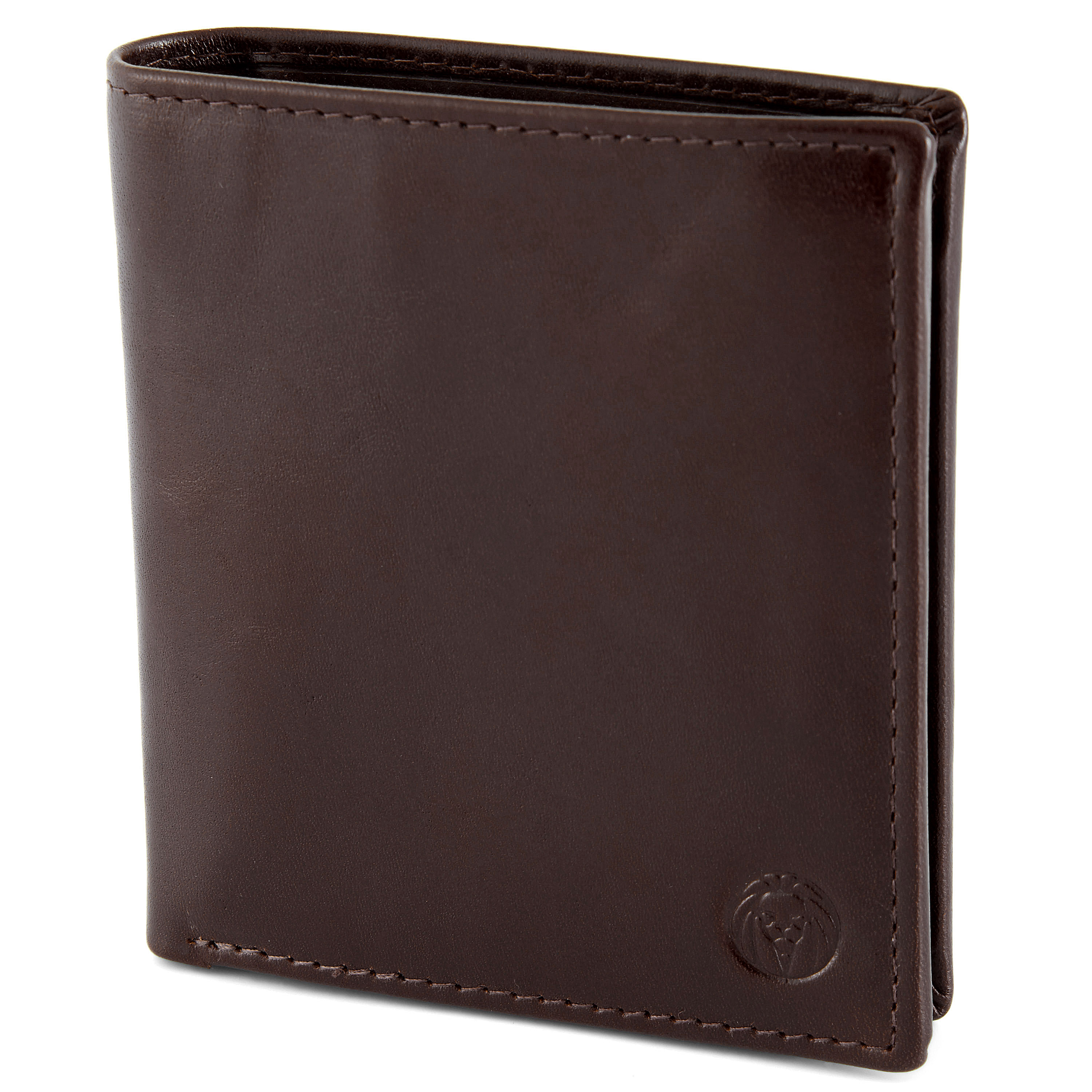 Landscape Dark Brown Jasper Leather Wallet - 1