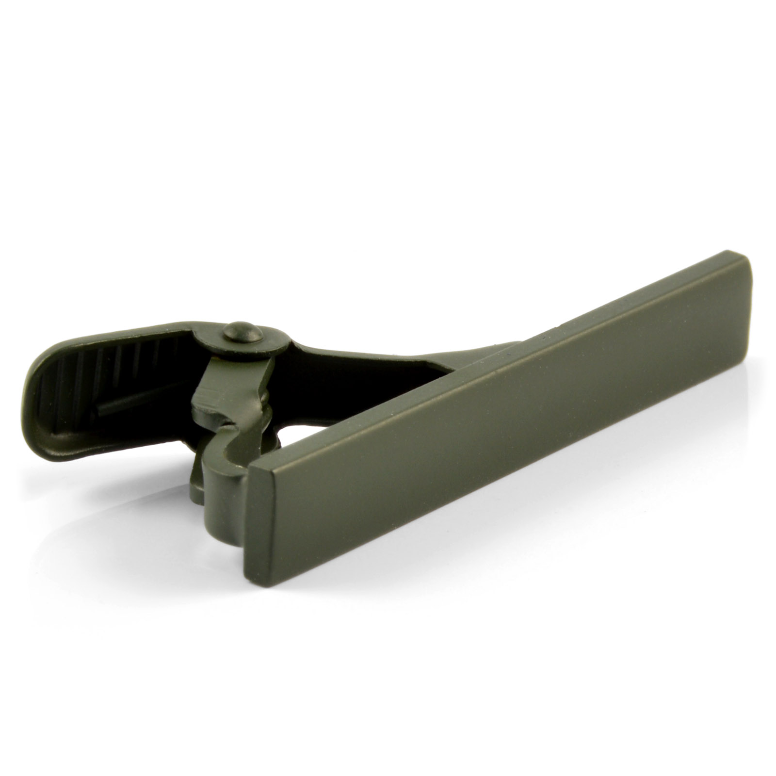 Kurze armeegrüne Krawattenklammer - 3