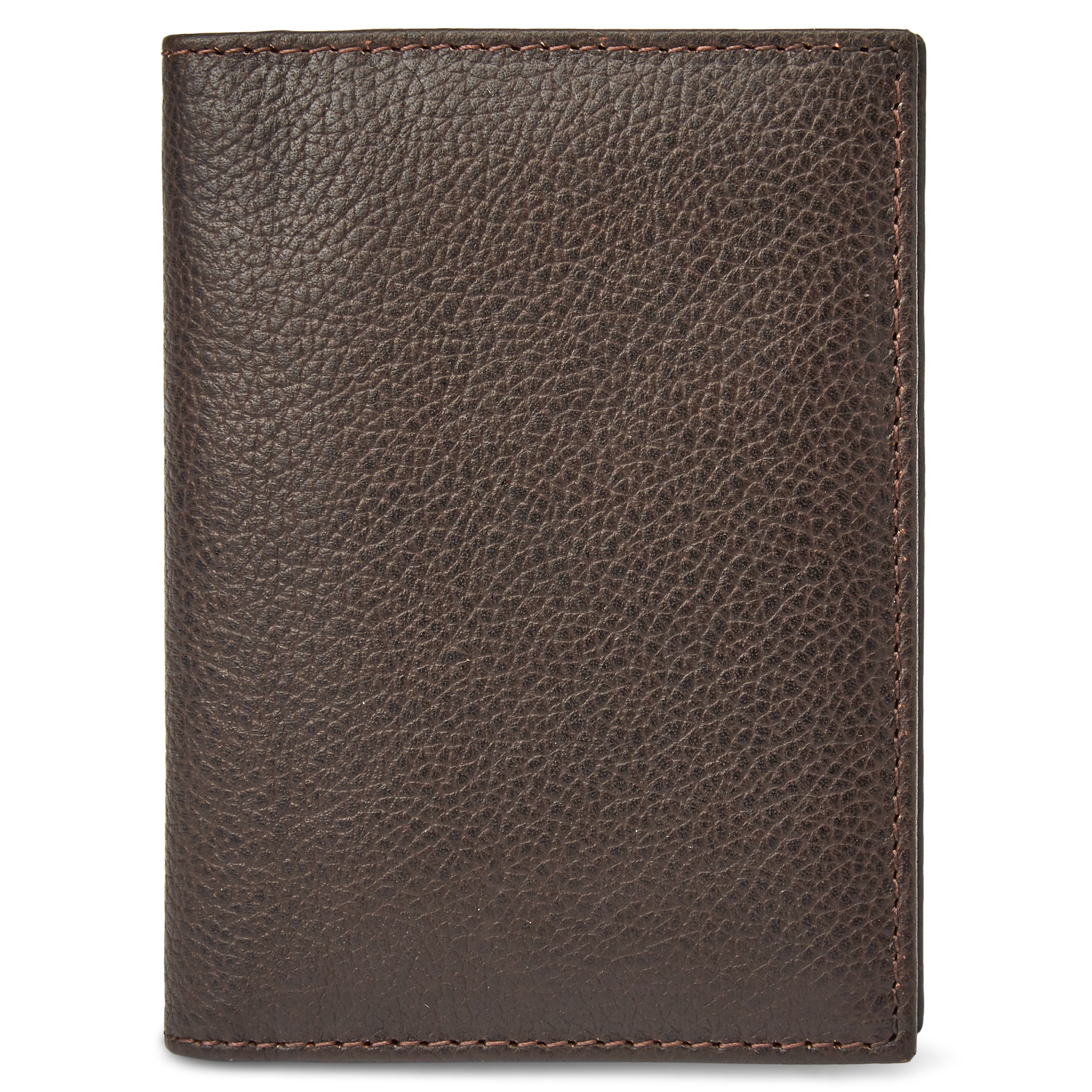 Tummanruskea nahkainen Luigi-korttikotelo - 5