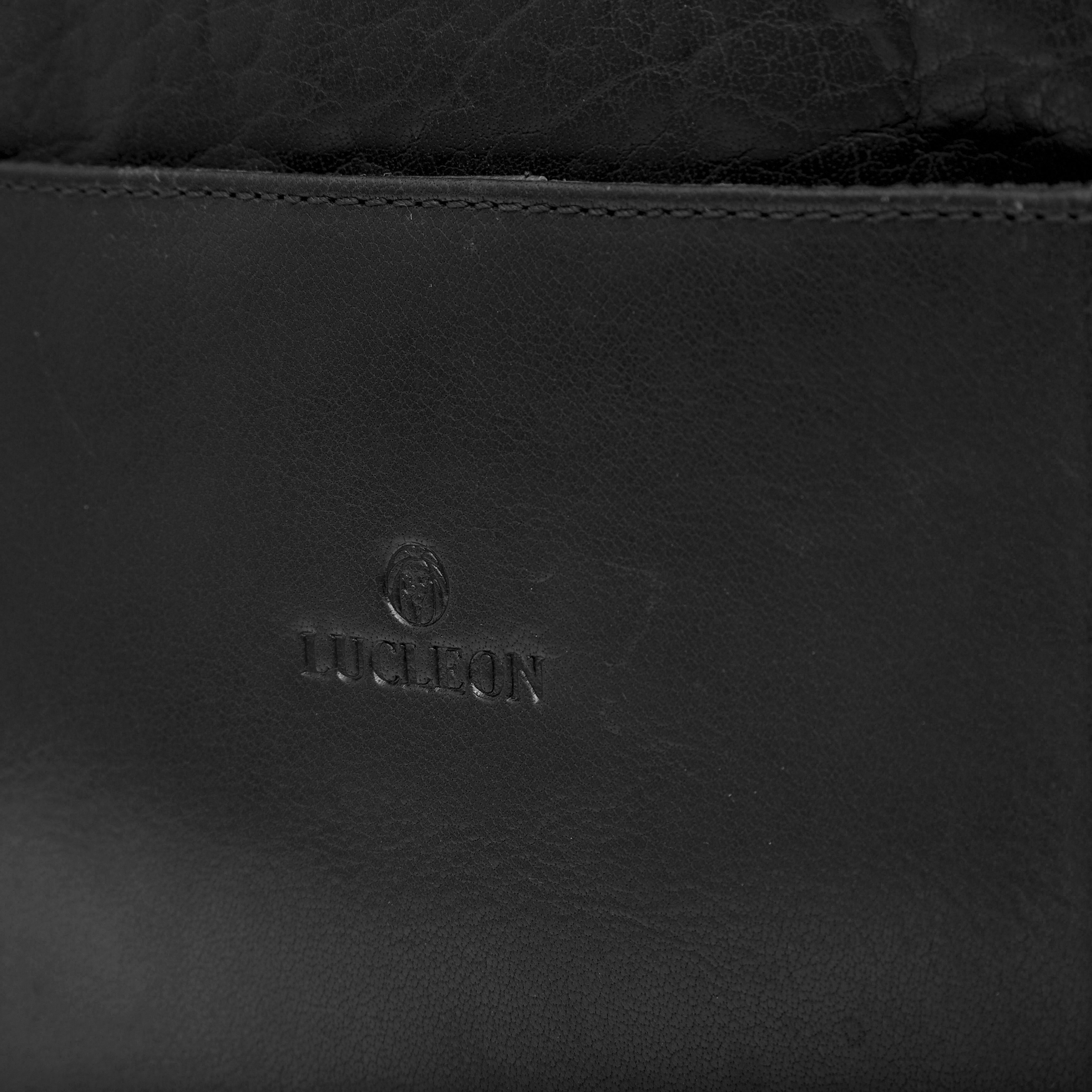 Montreal Zwart Lederen Laptoptas - 12