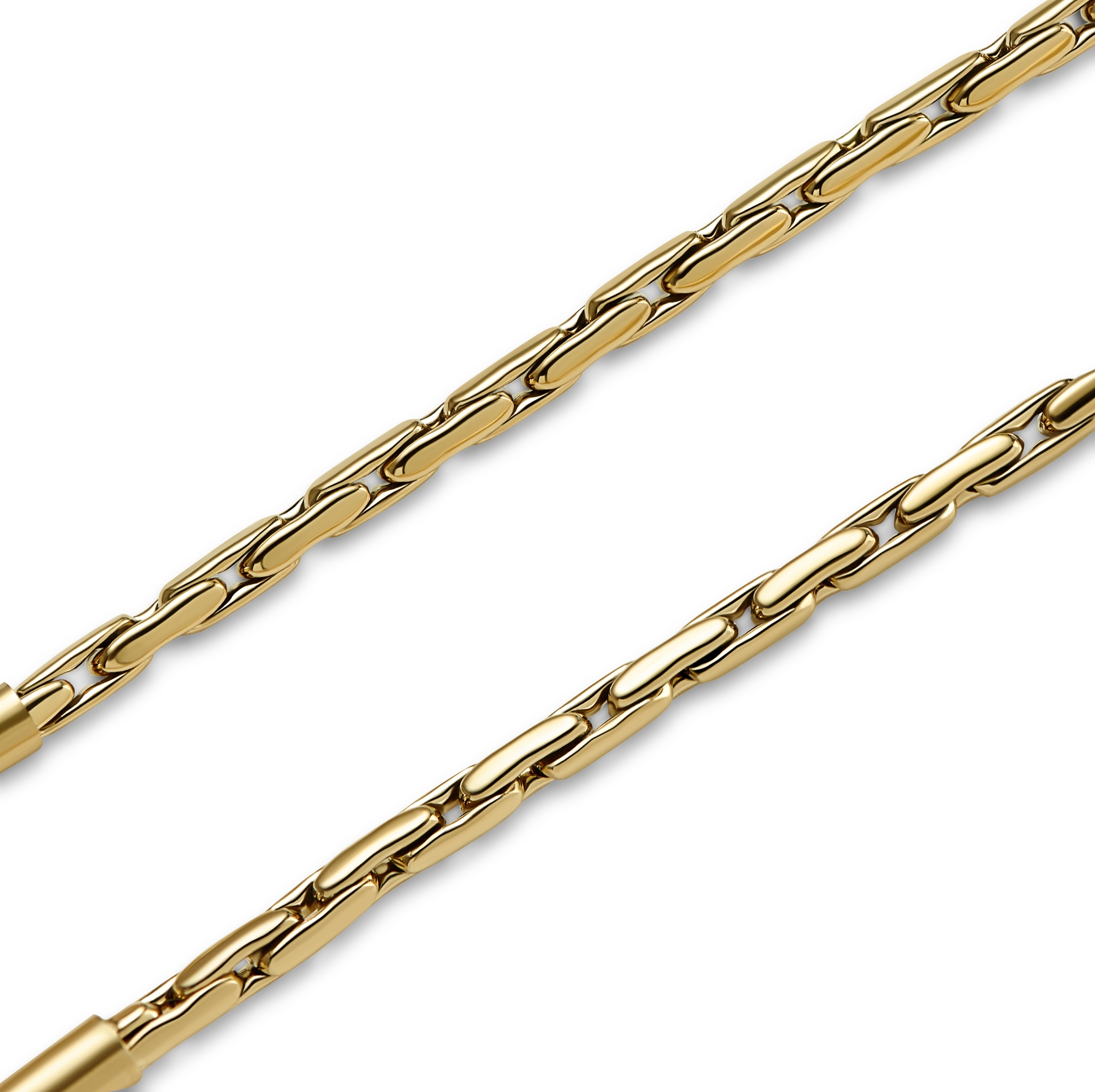 Essentials | 1/16" (2 mm) Gold-Tone Rectangular Box Chain Bracelet - 5