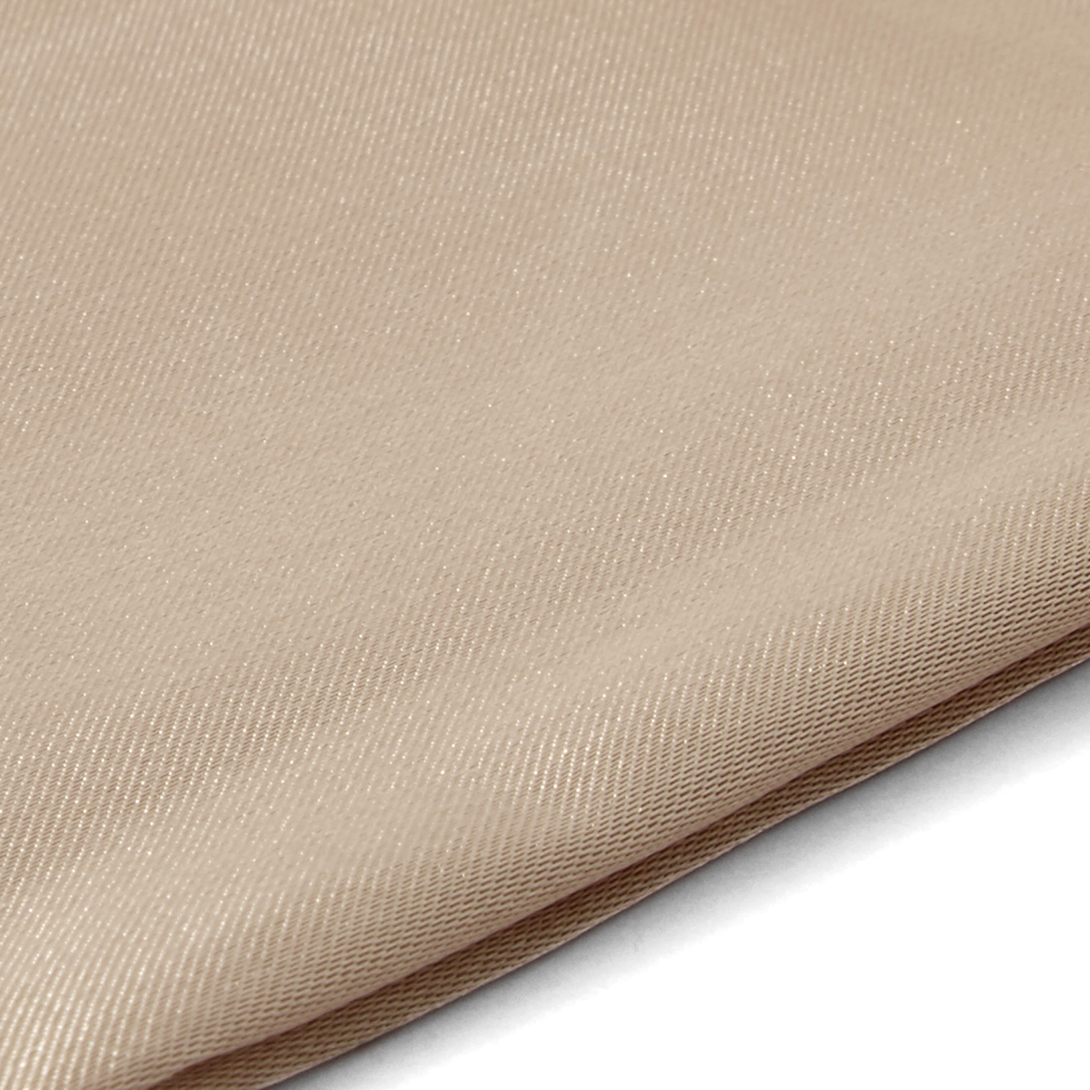 Pochette de costume satinée couleur champagne  - 2