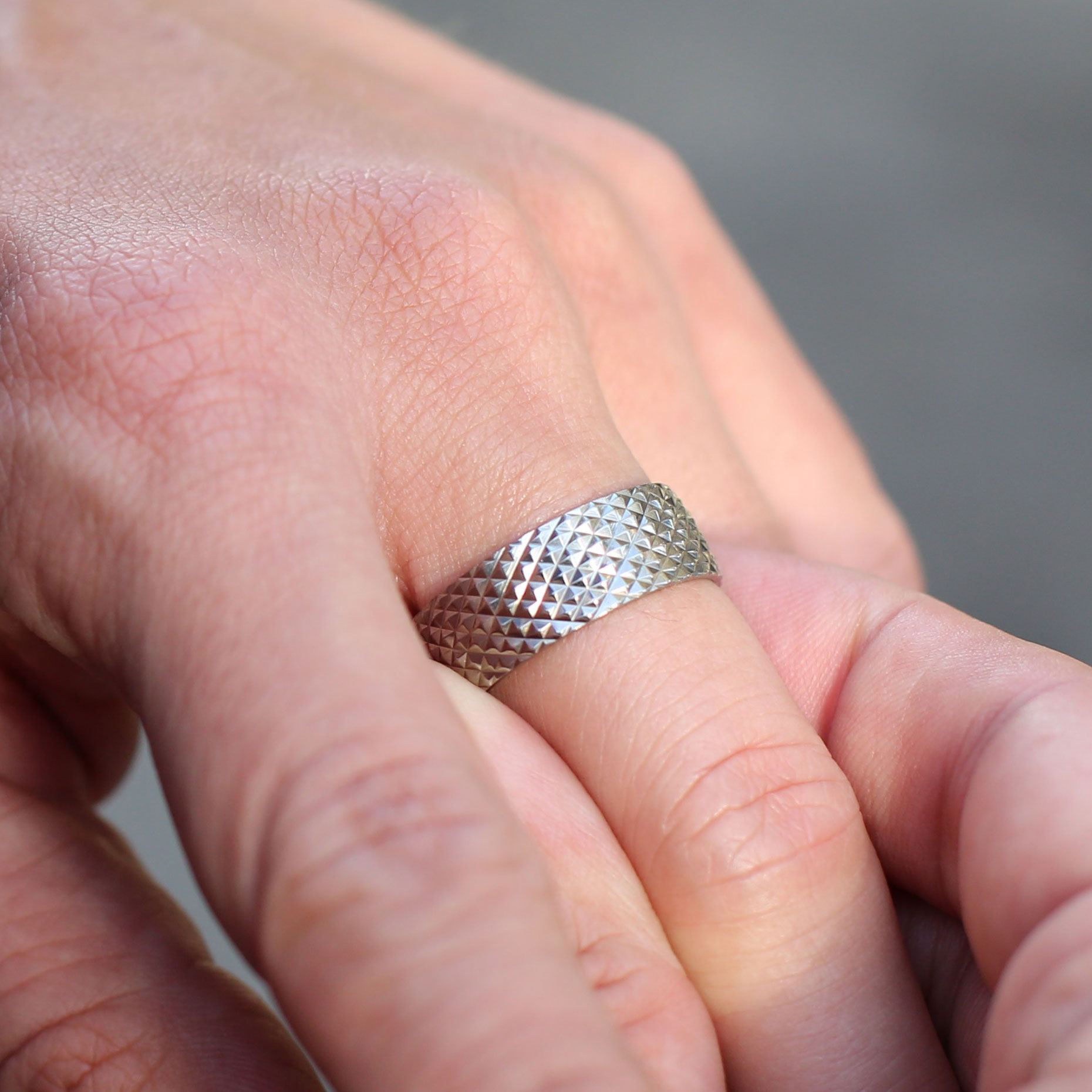 Slangenhuid Titanium Ring  - 3