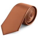 Satenasta kravata v barvi konjaka širine 8 cm Satenasta kravata v barvi konjaka širine 8 cm