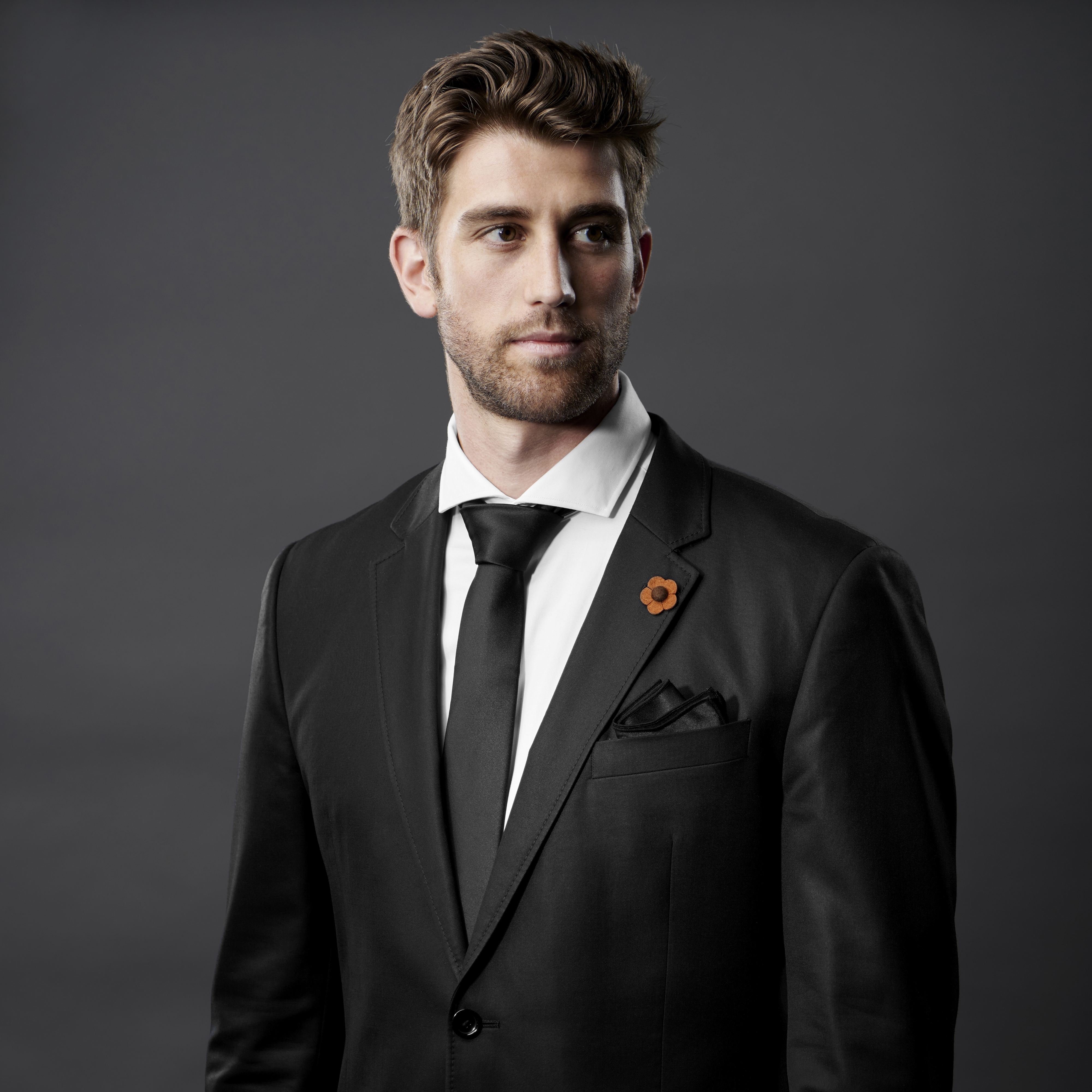 Höstfärgad Blomma Kavajpin - 6