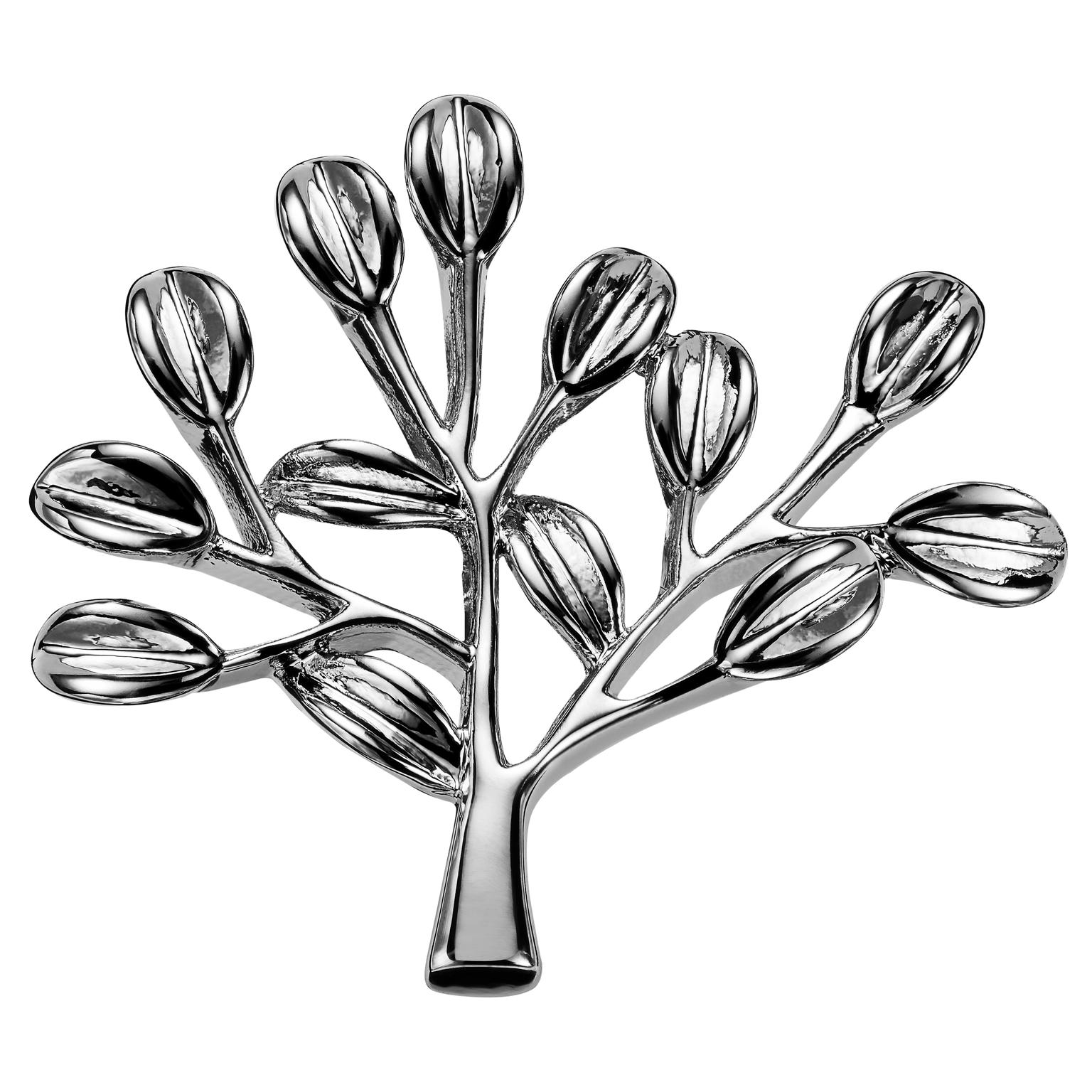 Dianthus | Spilla da giacca color argento a forma di albero Dianthus | Spilla da giacca color argento a forma di albero