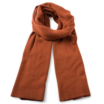Hiems | Oranje Sjaal van Gerecycled Katoen