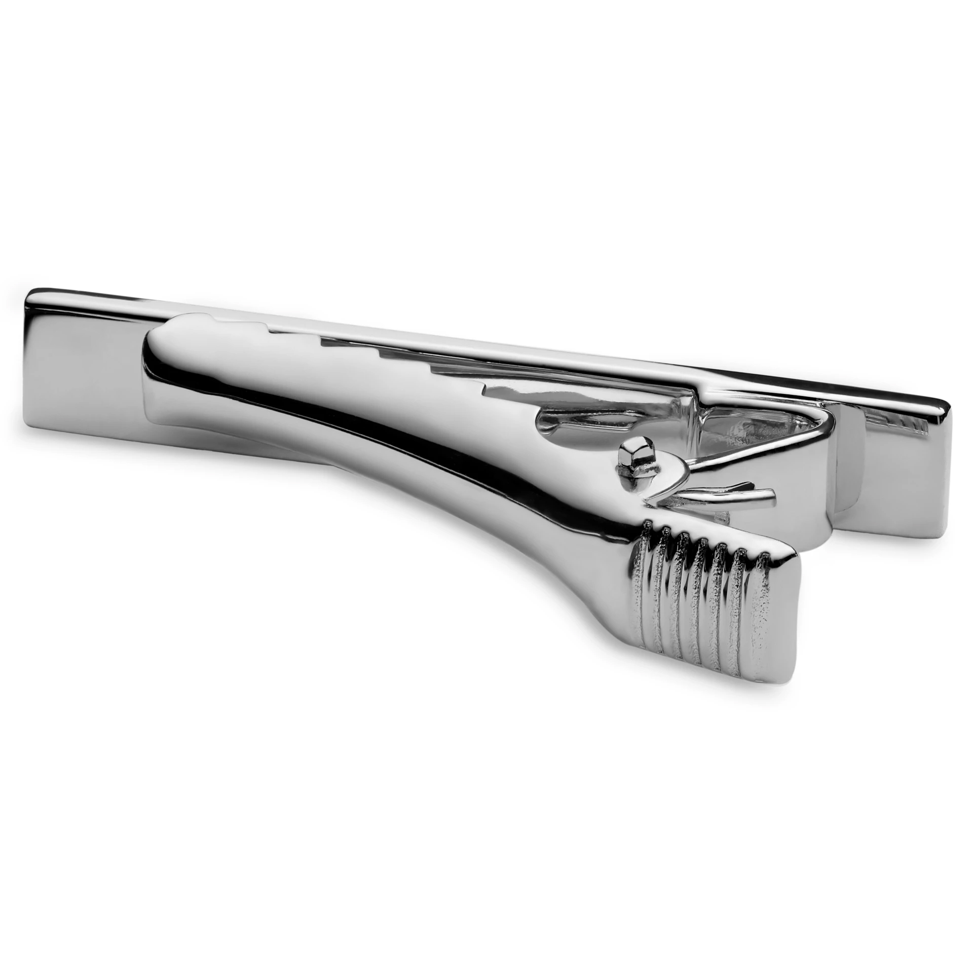 Classic 925s Silver Short Tie Clip - 2