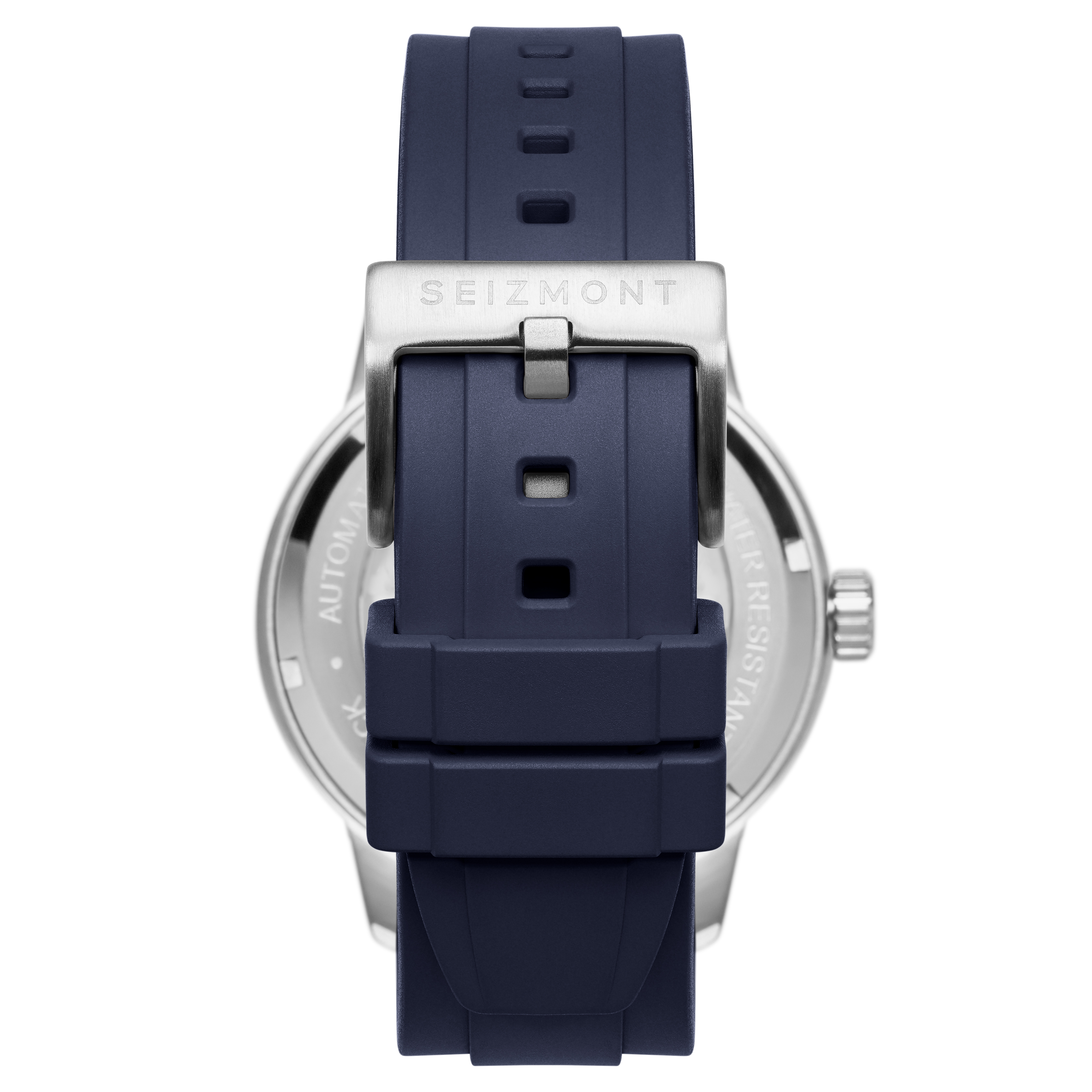 Dante II | Montre squelette bleu marine avec bracelet en caoutchouc - 4
