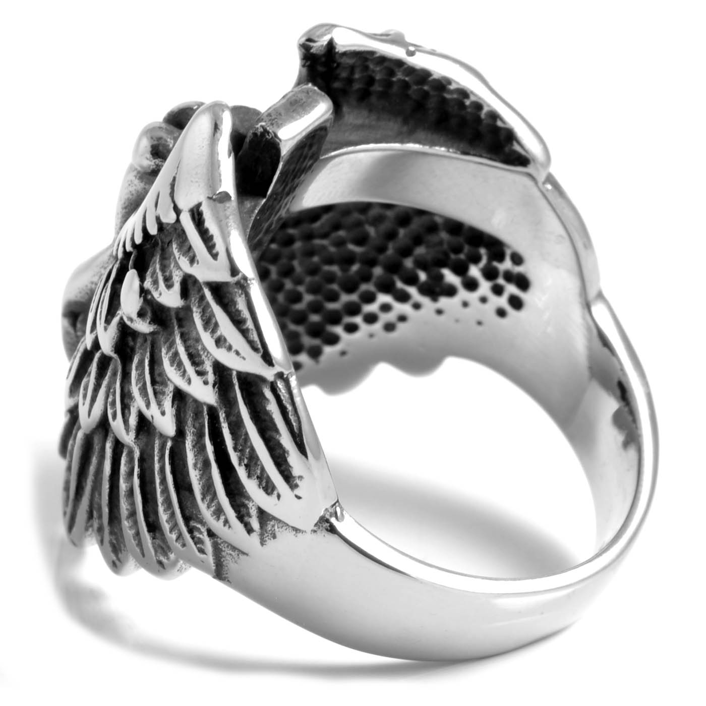 Hovedløs Kvindekors Detaljeret Stålring - 3