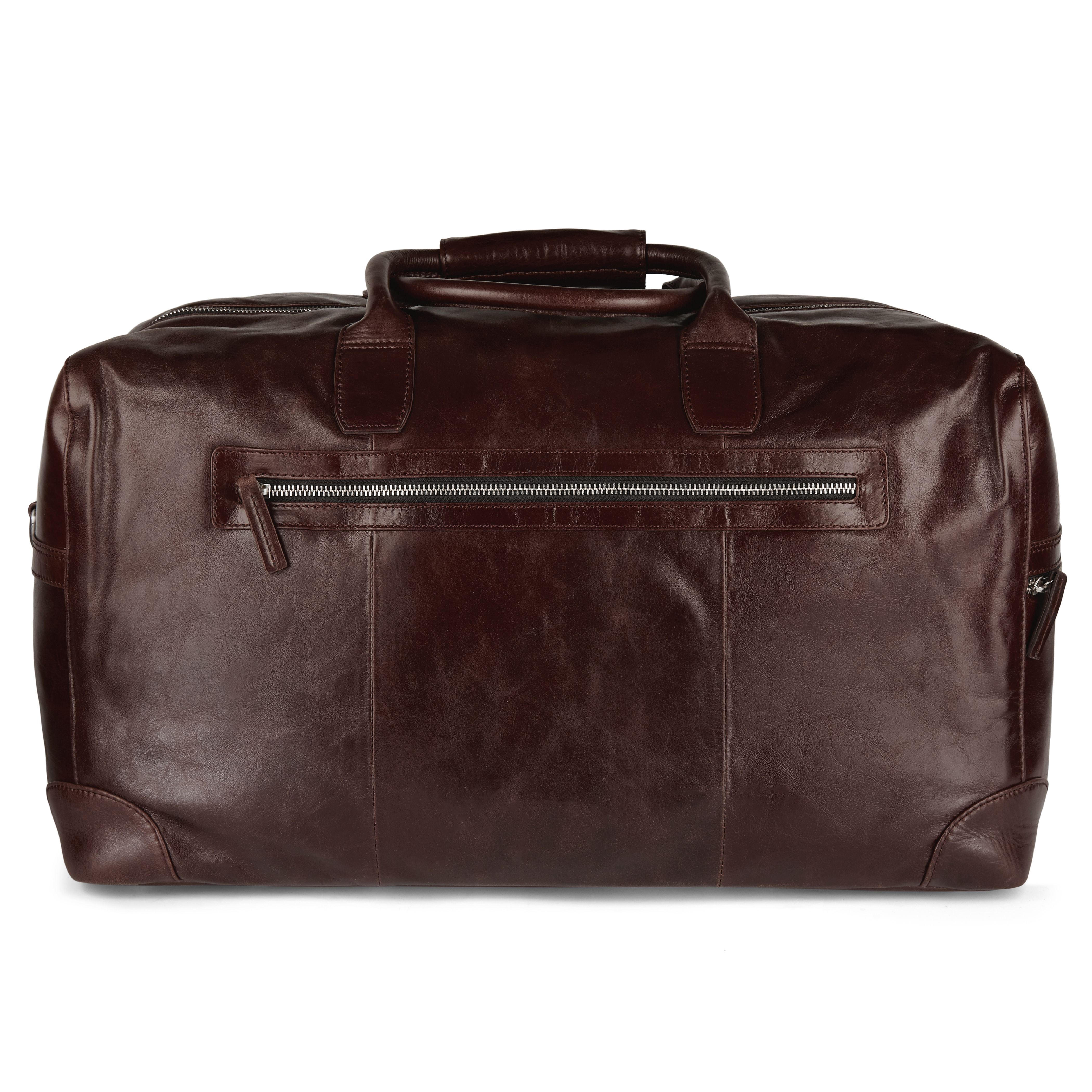 Dunkelbraune Jasper Leder Wochenendtasche - 3