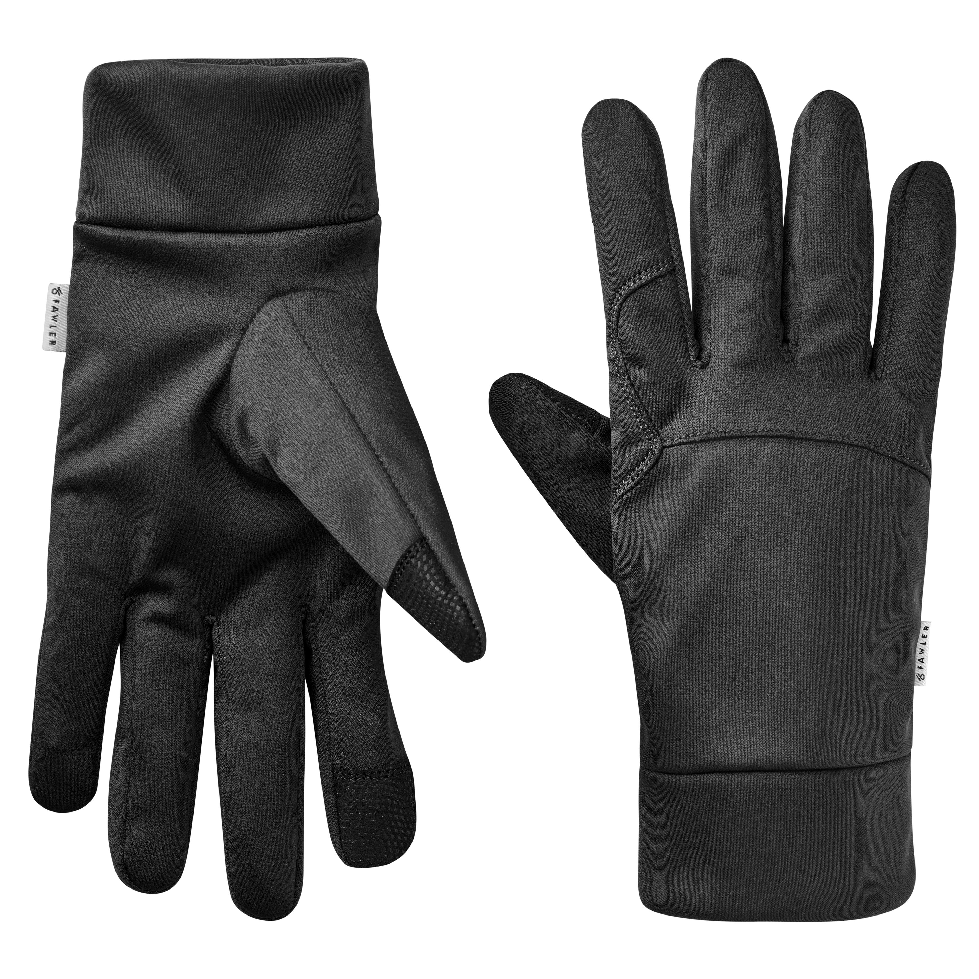 ShapeFit | Thin Black Touchscreen-Compatible Polyester Gloves - 1