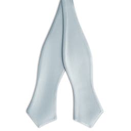 Arctic Blue Self-Tie Satin Diamond Tip Bow Tie
