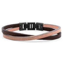 Pink leather bracelets
