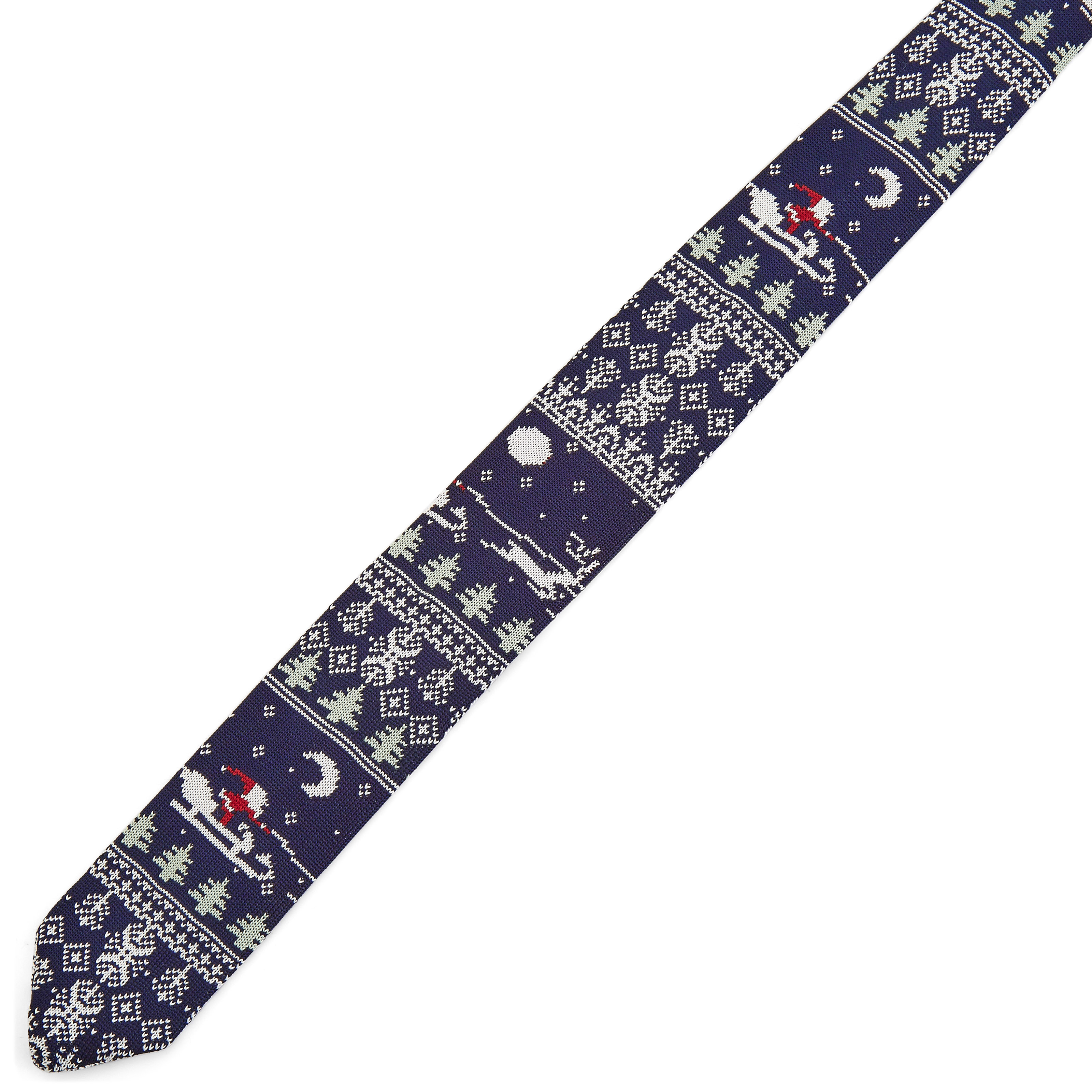 Santa Claus Knitted Christmas Tie - 5