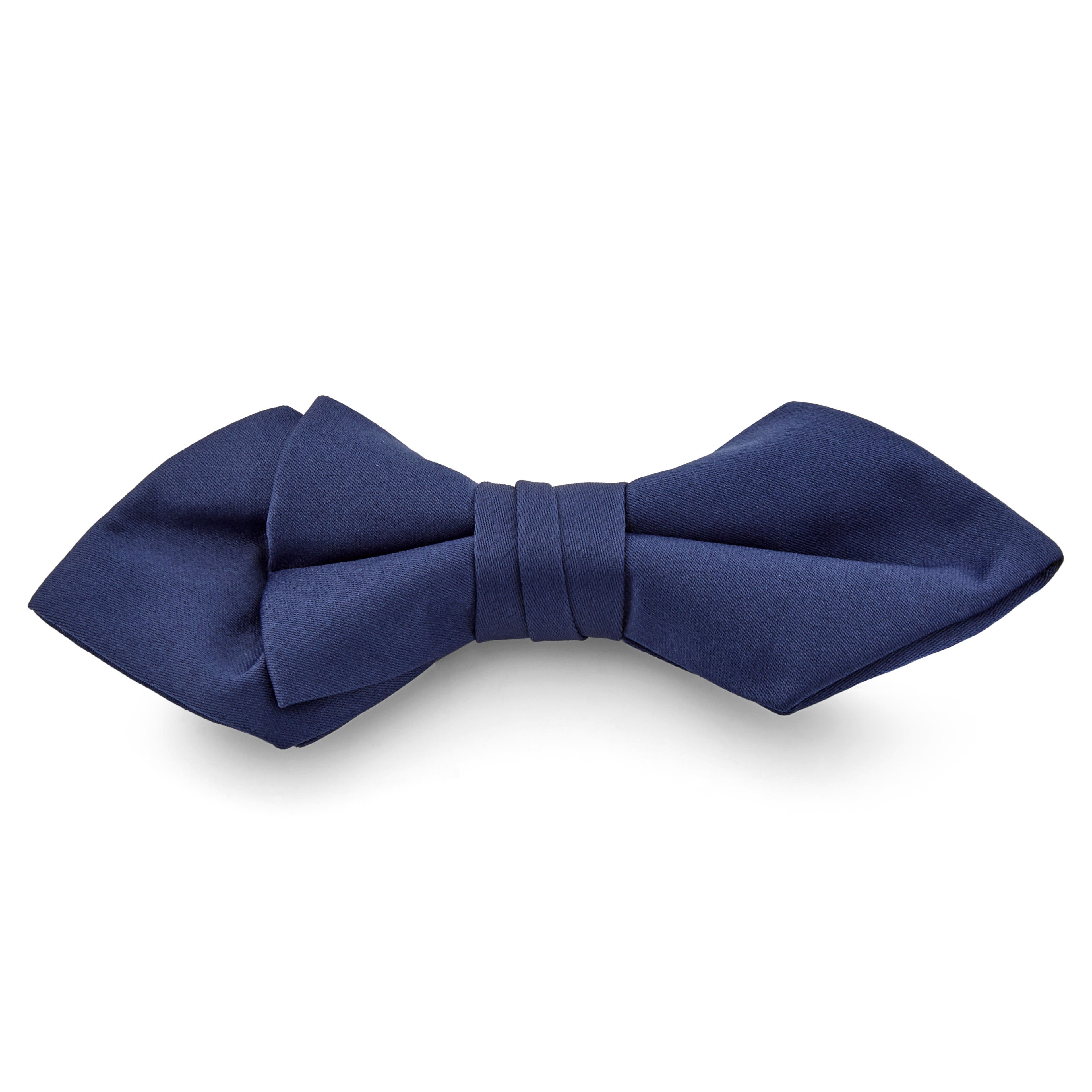 Navy Stud Fashion Bow tie Dog Collar