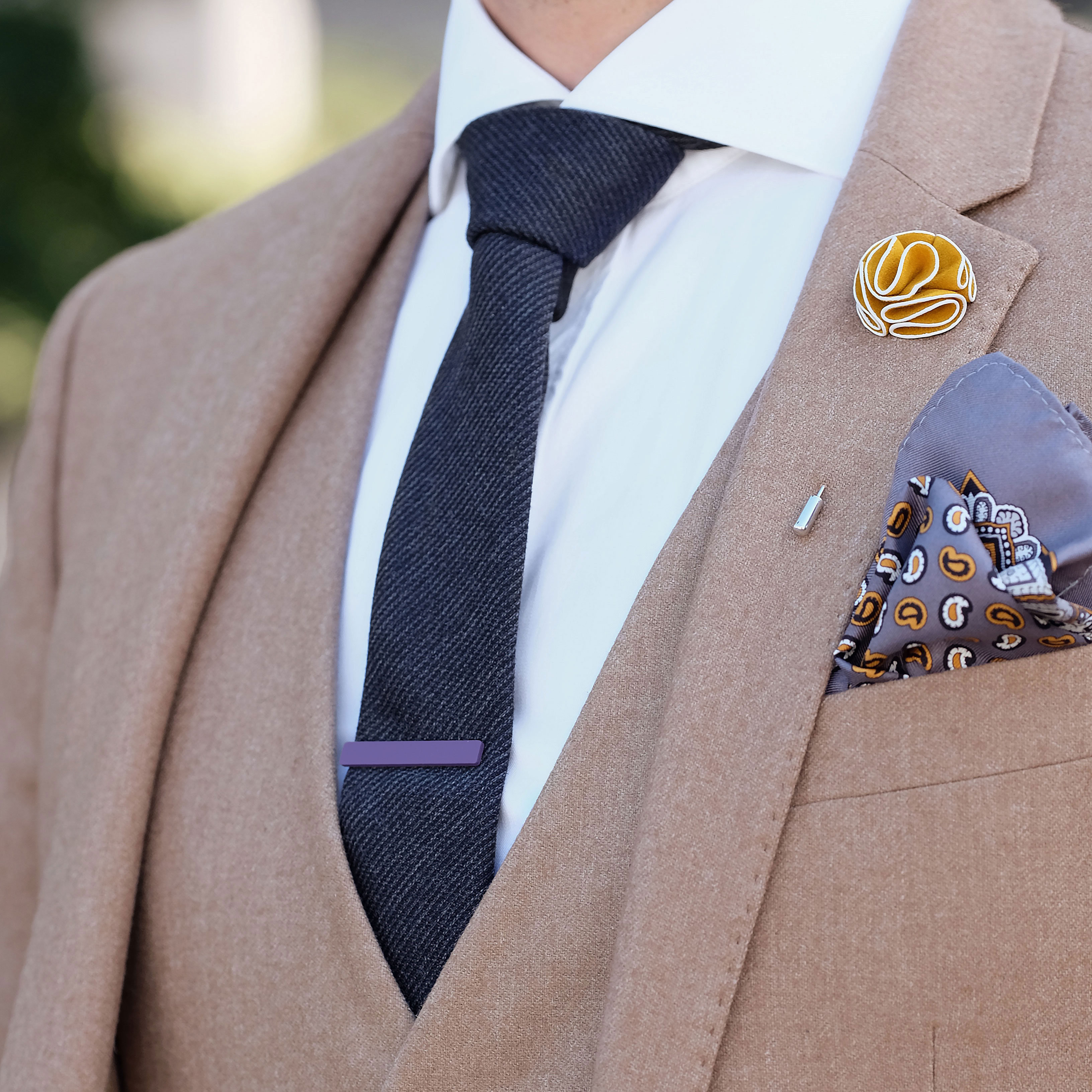 Kuze Lila Krawattenklammer - 5