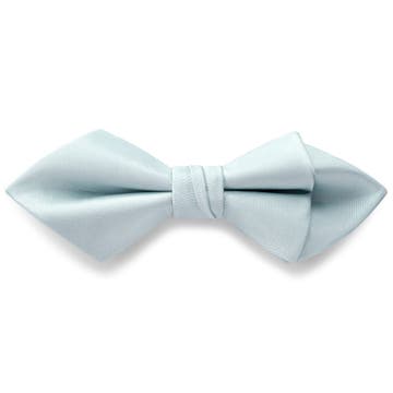 Arctic Blue Pre-Tied Satin Diamond Tip Bow Tie Arctic Blue Pre-Tied Satin Diamond Tip Bow Tie