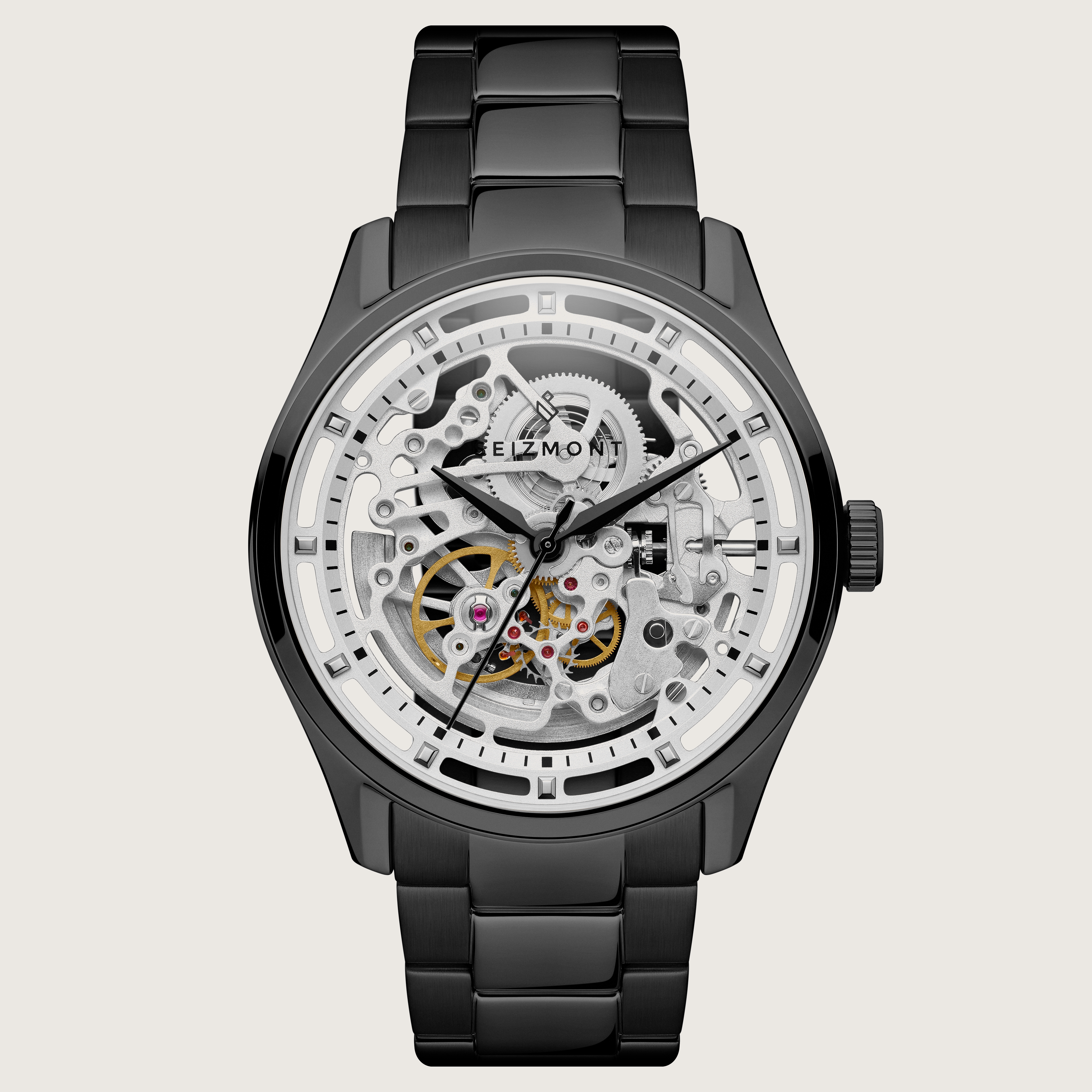 RECORD Black Gilt Dial – TIMEANAGRAM