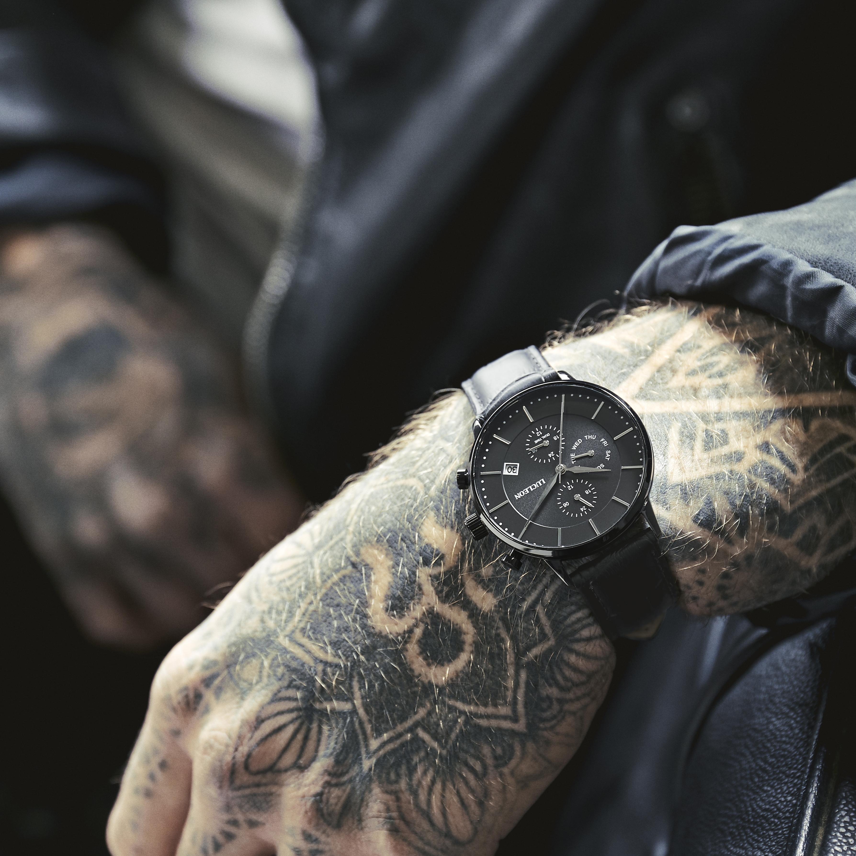 Lester Ternion acél két időzónás karóra - 2