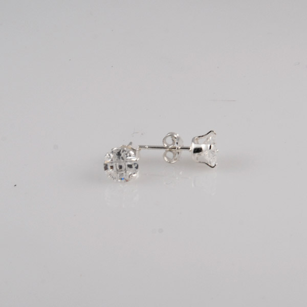 Runde 6mm Bling Øreringe - 3