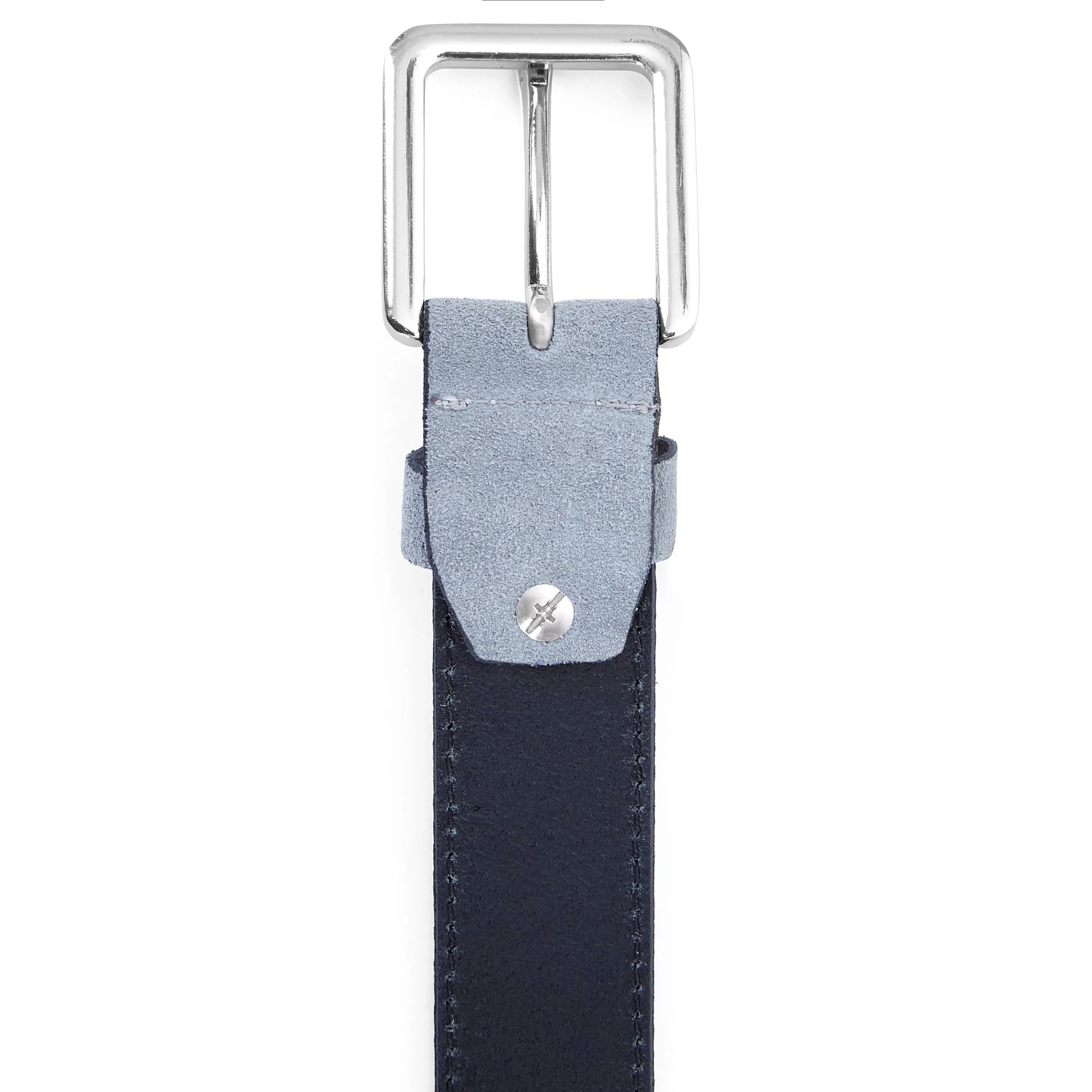 Light Grey Suede Belt - 4