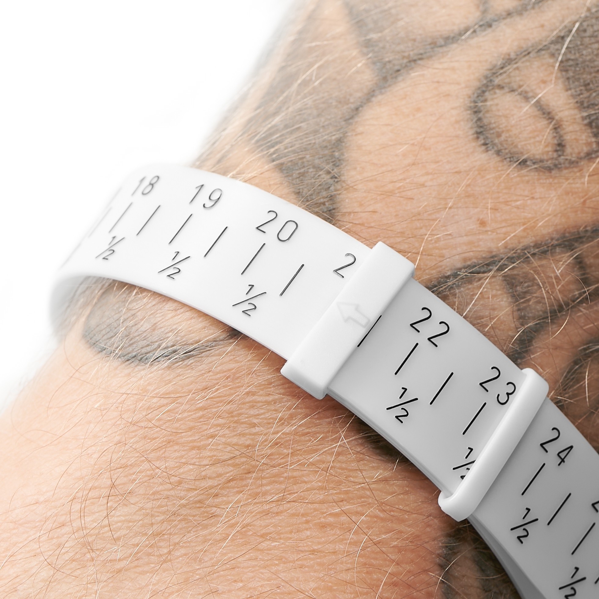 White Bracelet Sizer Belt – EU Wrist Sizes - for Men - Trendhim