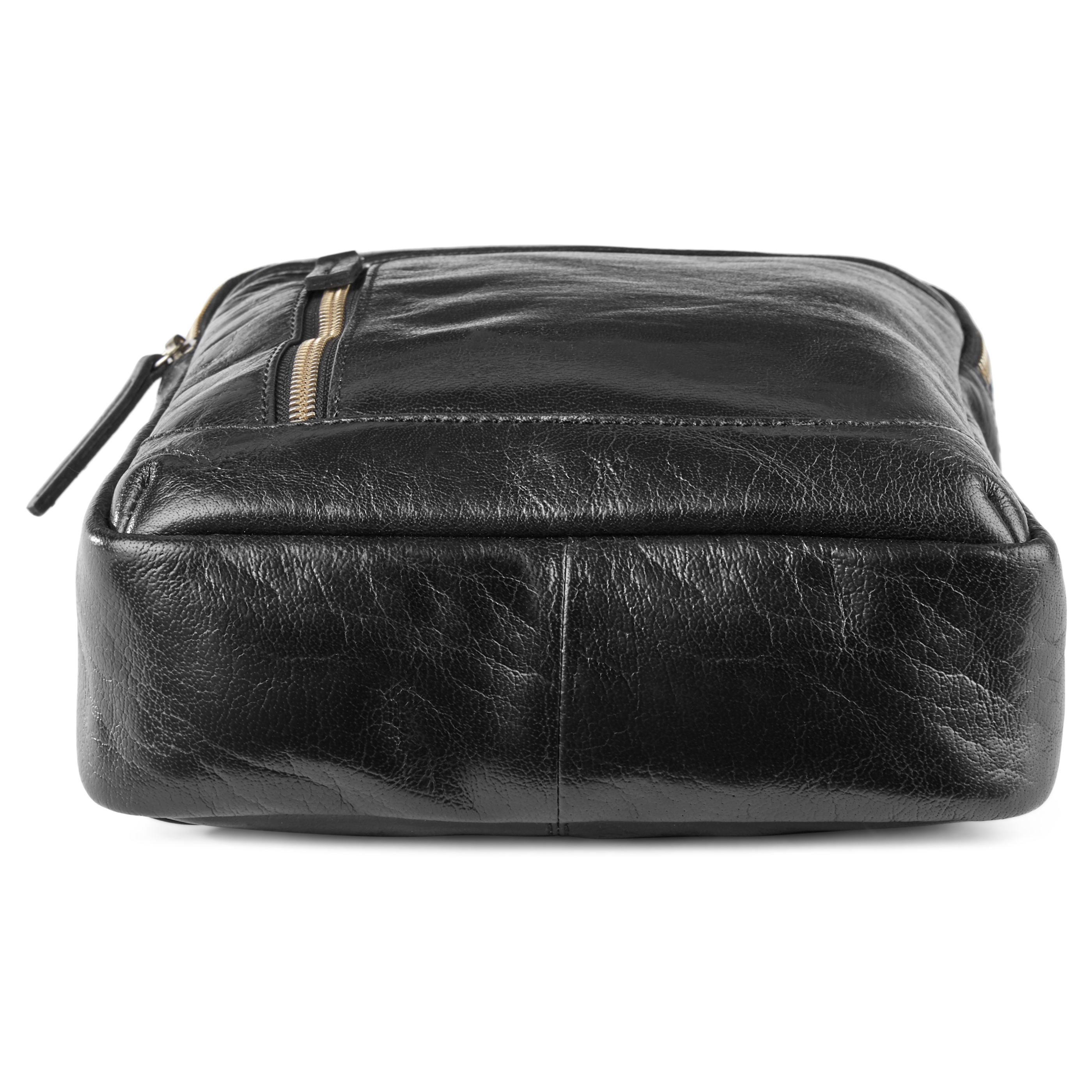 Zaino mini a tracolla California in pelle nera - 4