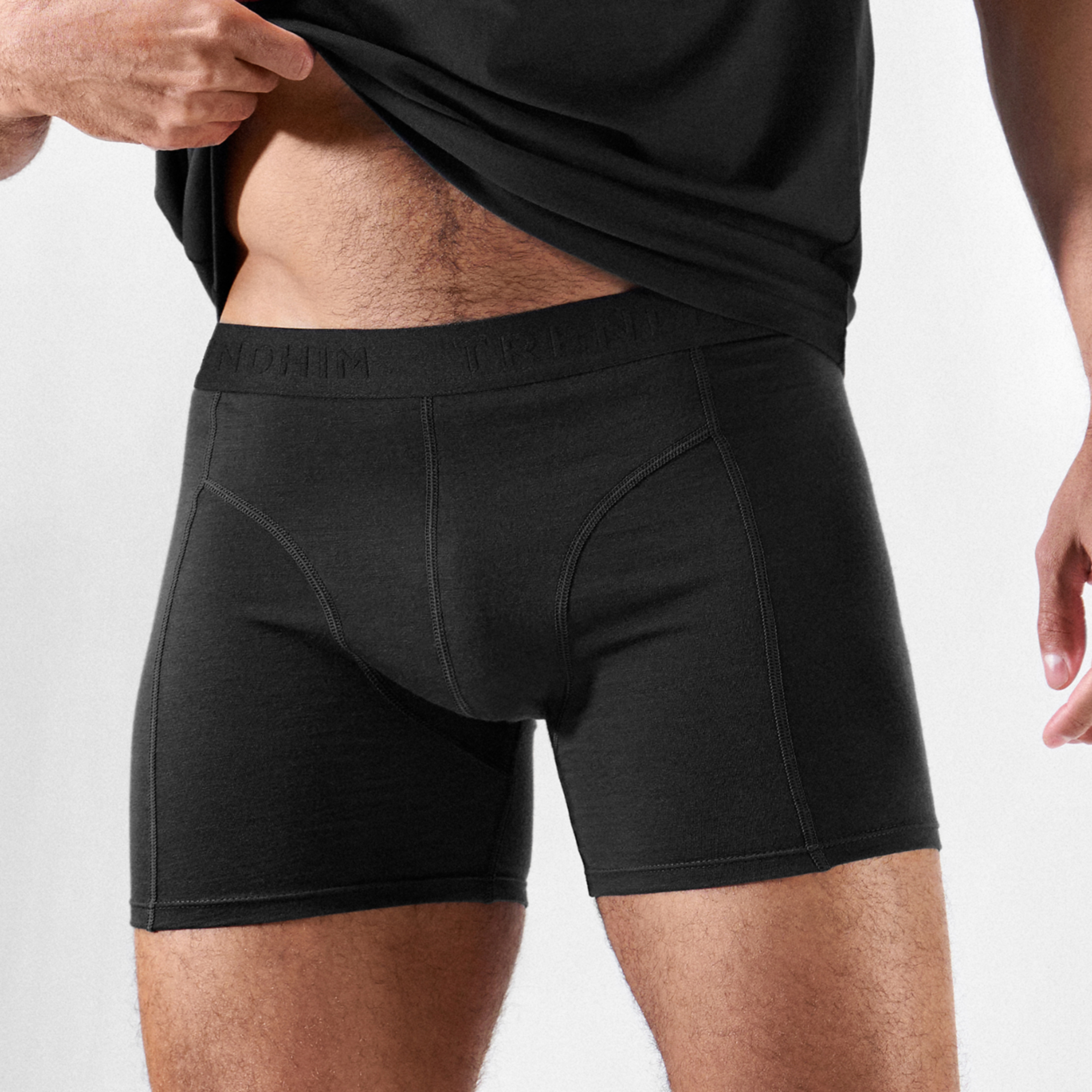 FeatherFeel | Boxer neri in lana merino - 8