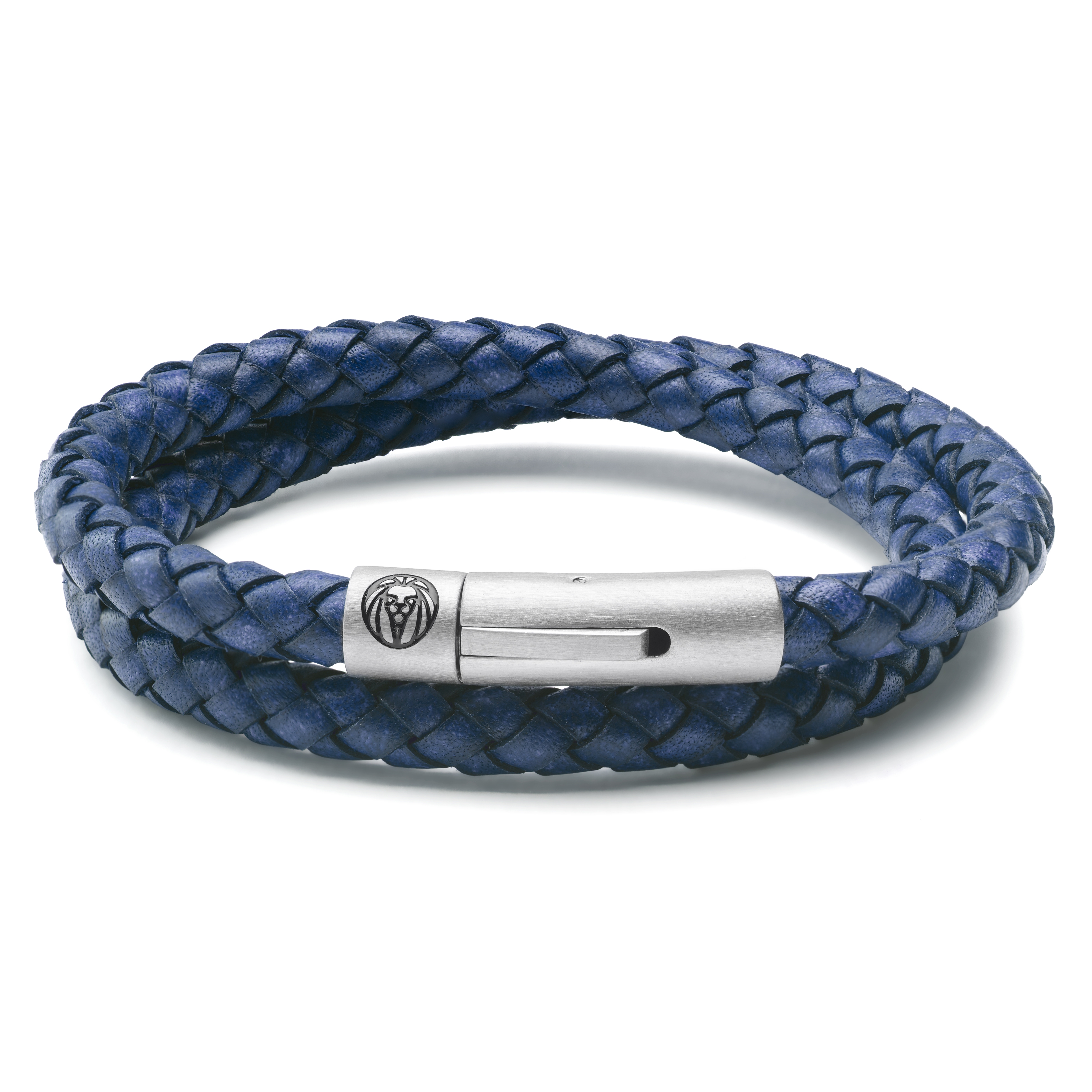 Blue flower stone leather bracelet | Unique leather bracelet, Leather  bracelet, Blue bracelet