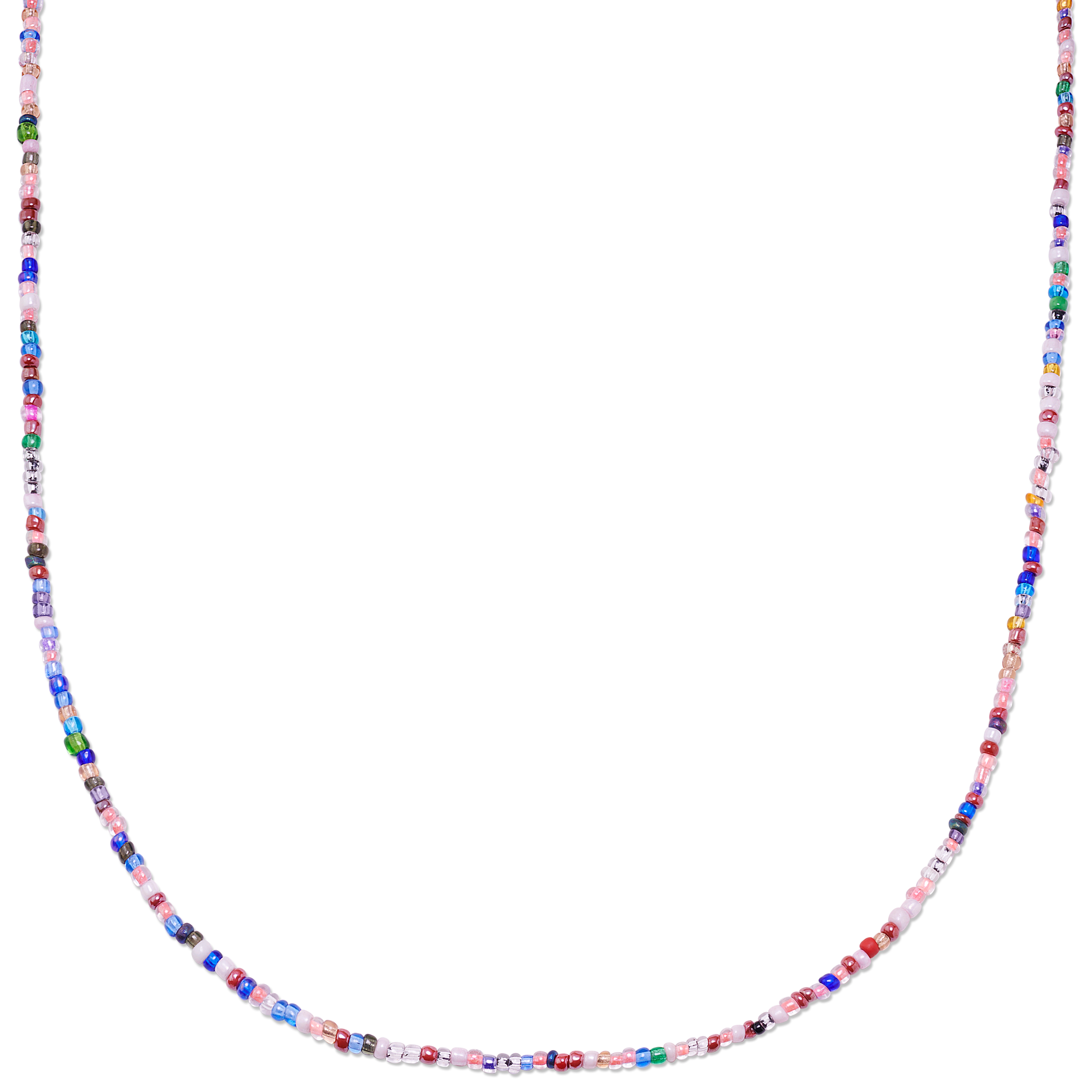 Amalfi | Pink Multi-Glass Beaded Necklace