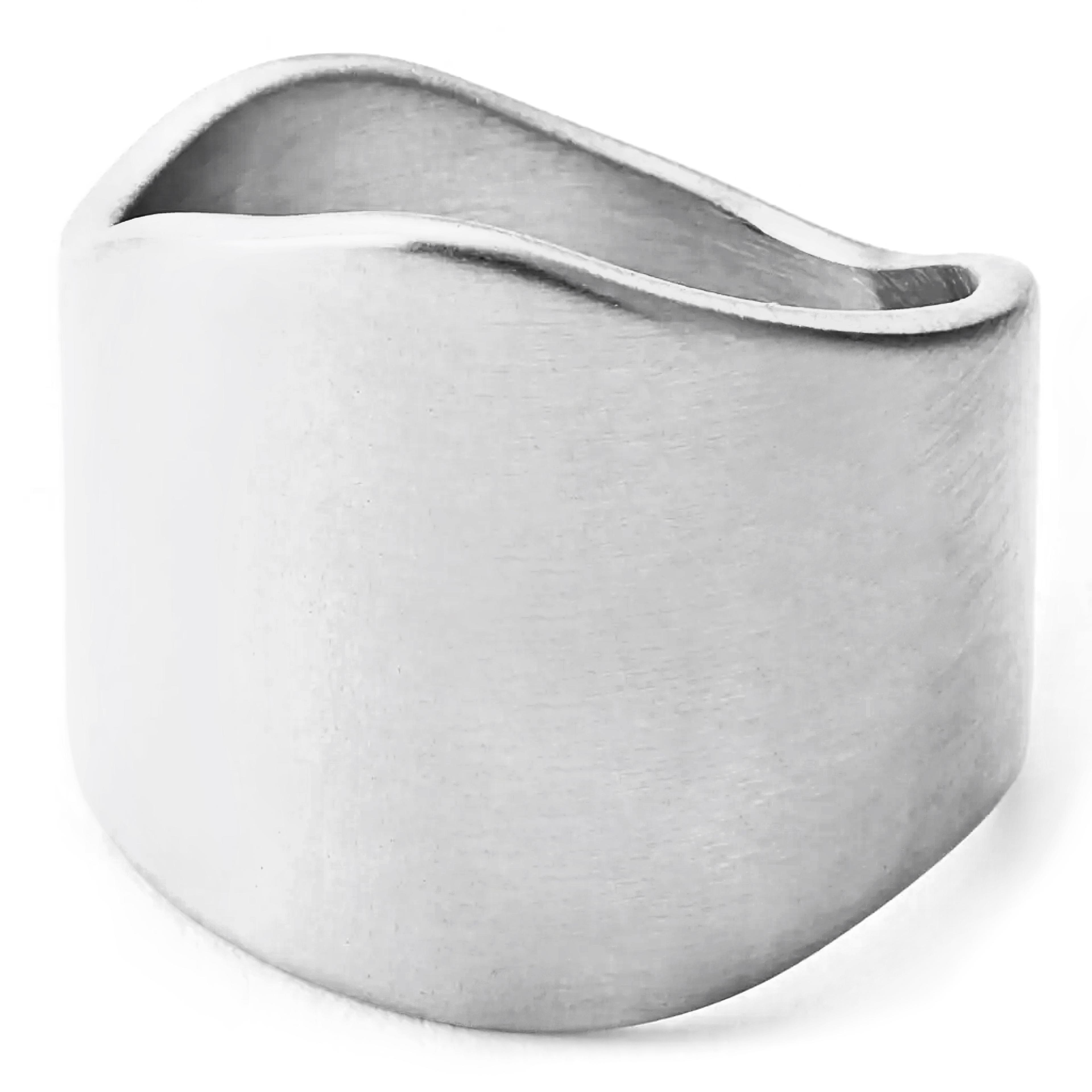 Organic | Crest Ring aus versilbertem Edelstahl Organic | Crest Ring aus versilbertem Edelstahl