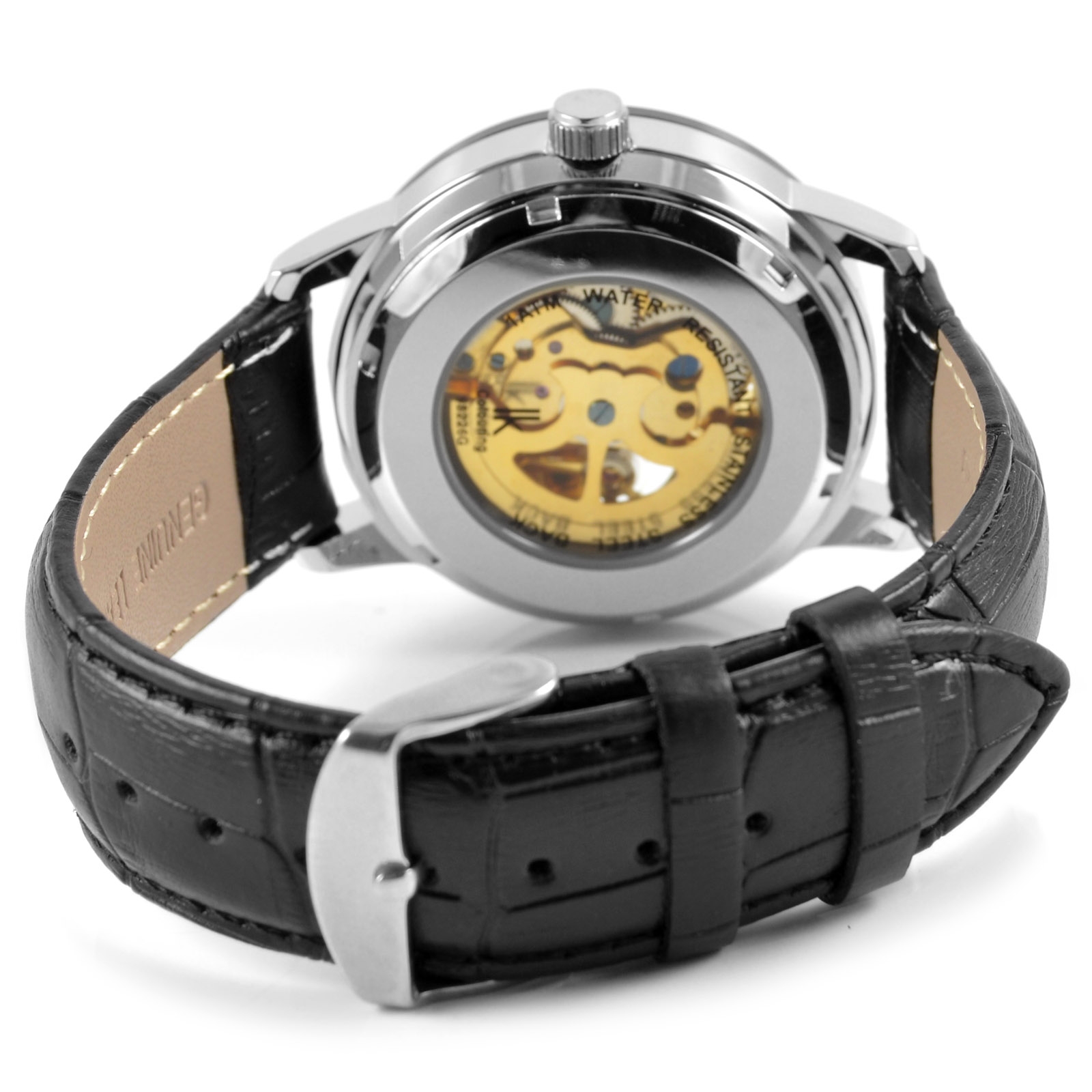 Bela usnjena ura Rolat - 5