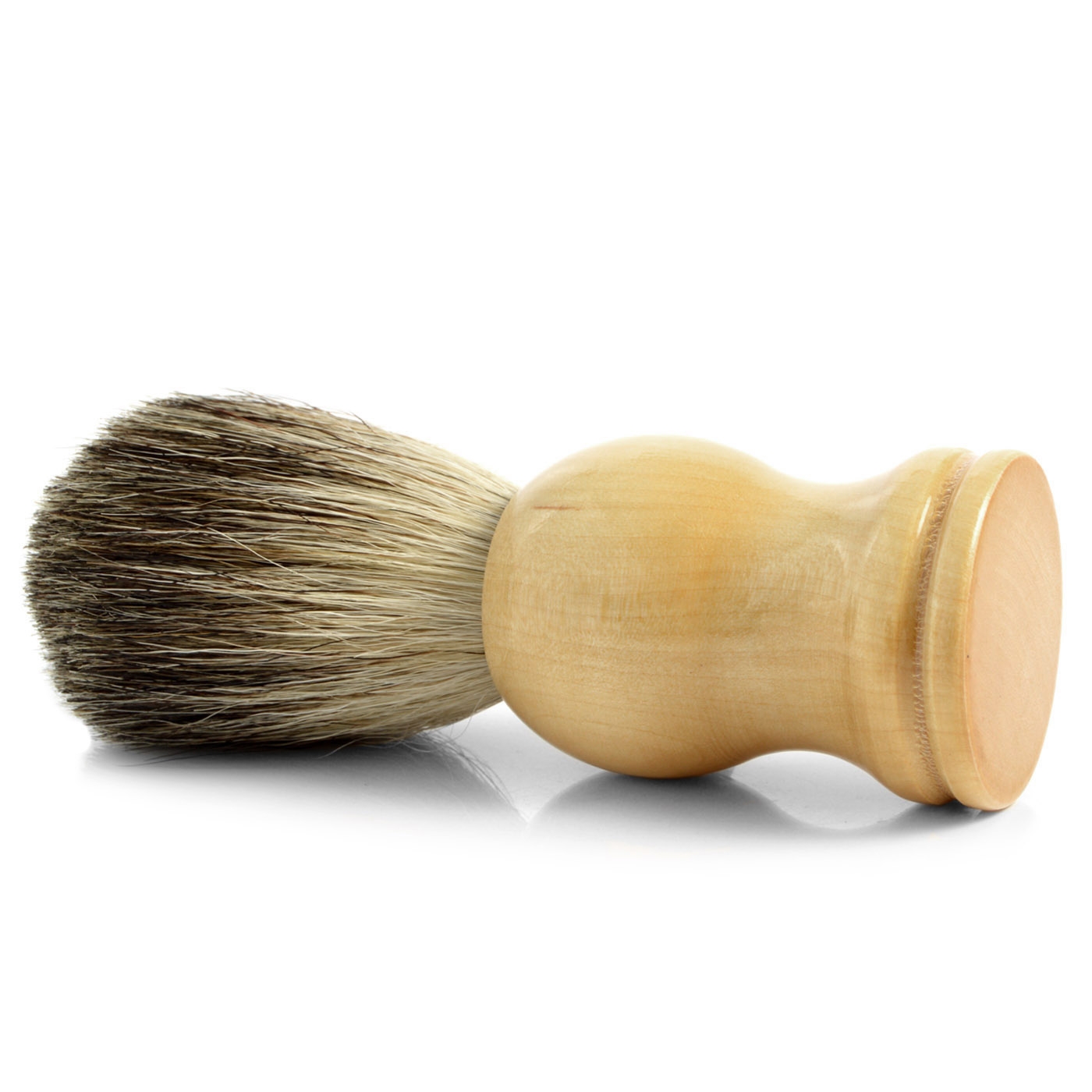 Creme Trä Black Badger Rakborste - 2