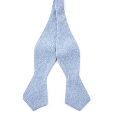 Blassblaue Selbstbinder Fliege Blassblaue Selbstbinder Fliege