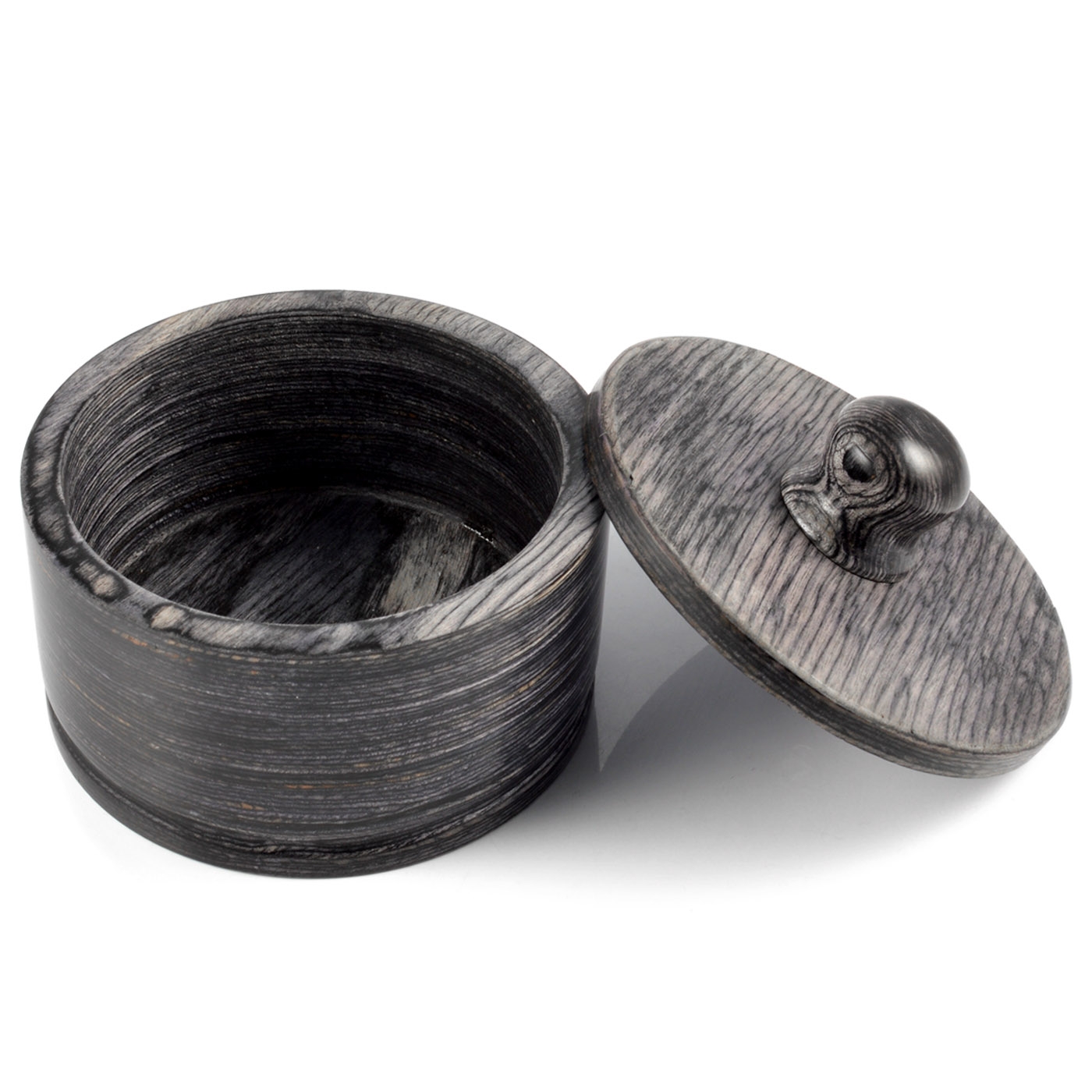 Bol negru pentru bărbierit din lemn laminat - 3