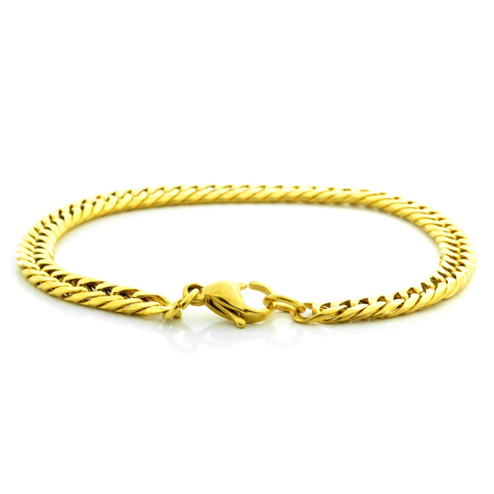 Guldfärgat Stålarmband XV Snake - 2