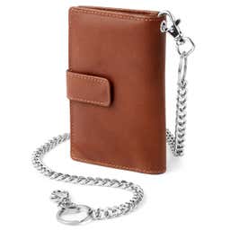 Liam Ljusbrun RFID-skyddad Läderplånbok