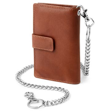 Bledohnedá kožená peňaženka s RFID Liam